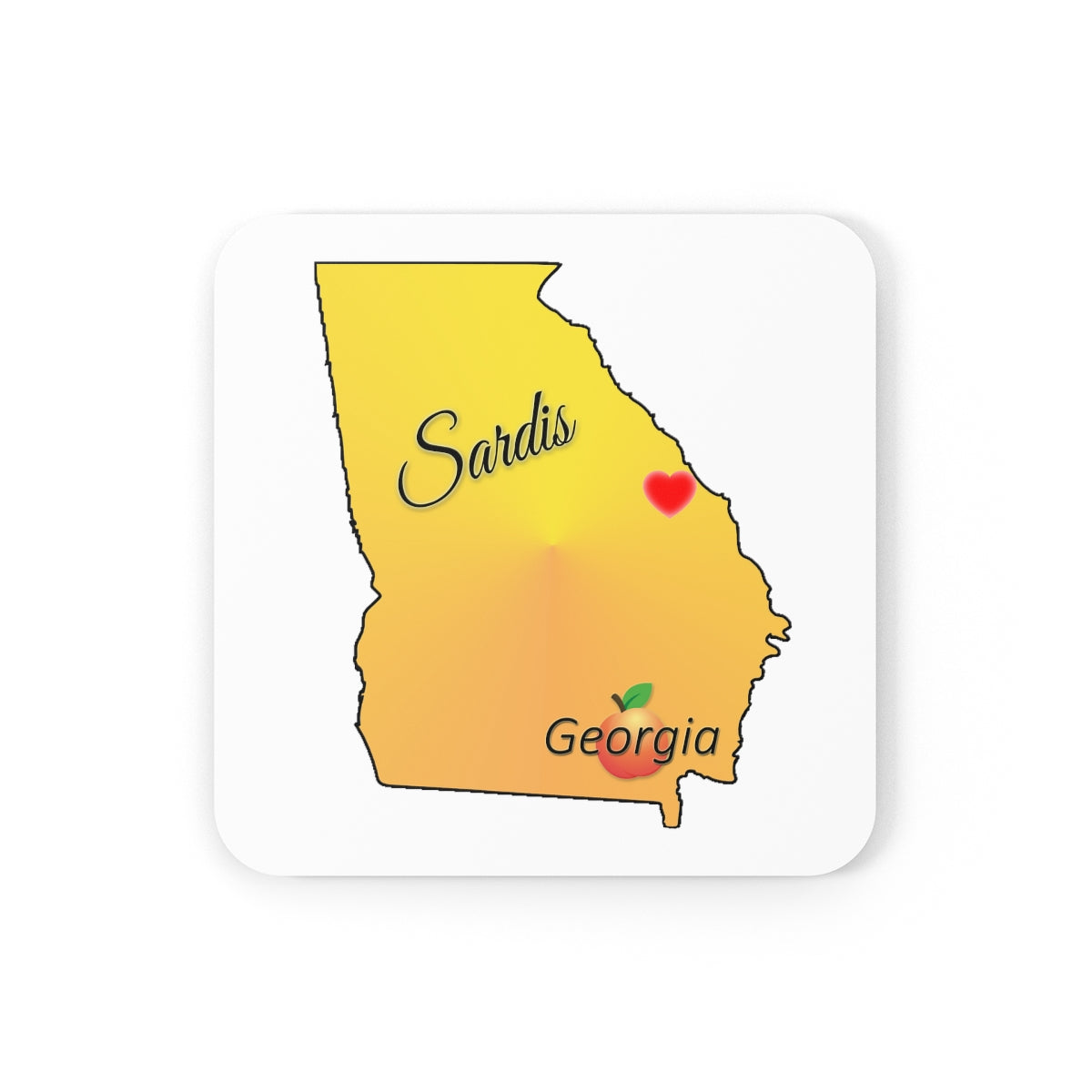 Sardis Georgia Corkwood Coaster Set