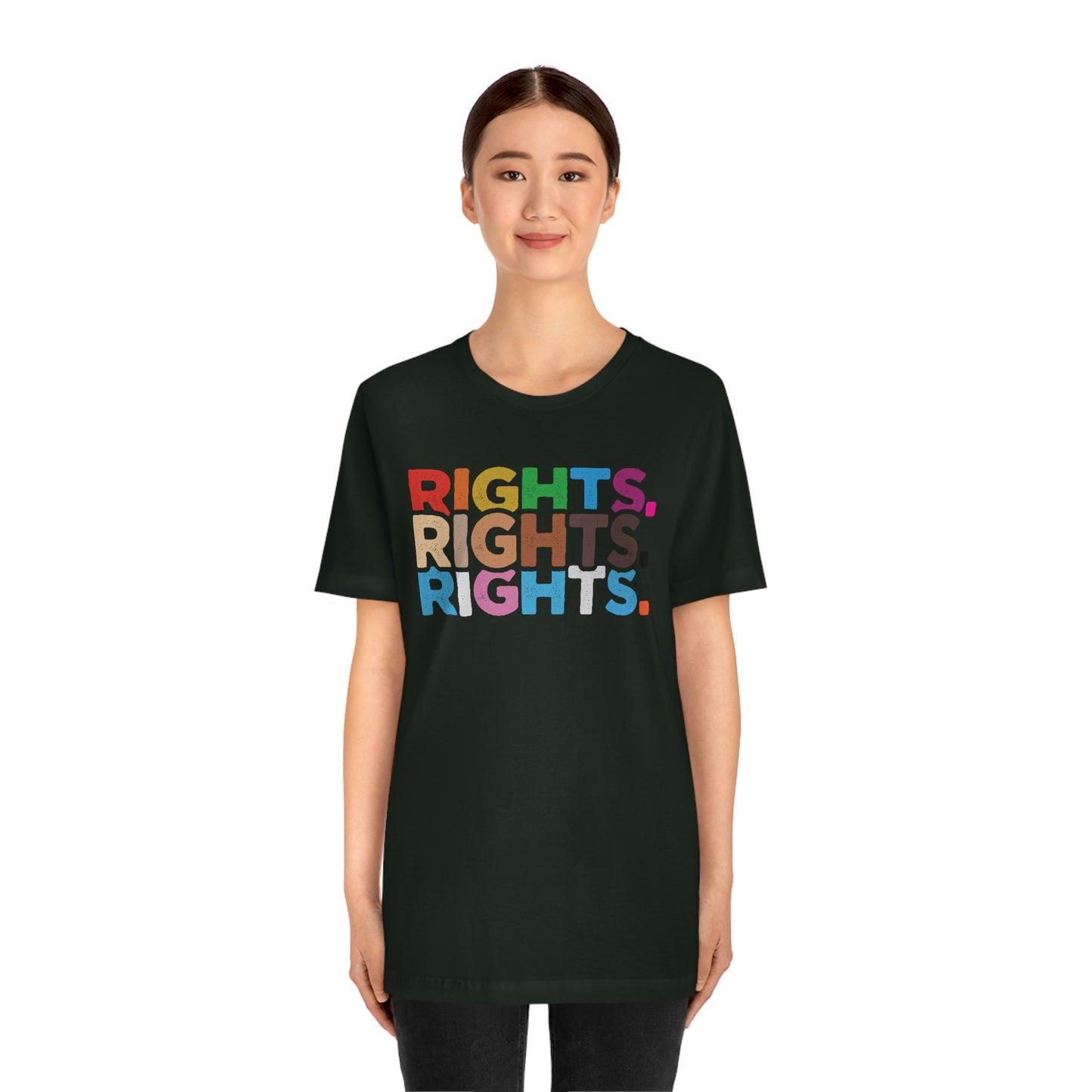 Rights. Rights. Rights. LGBTQIA Unisex Jersey Short Sleeve Tee
