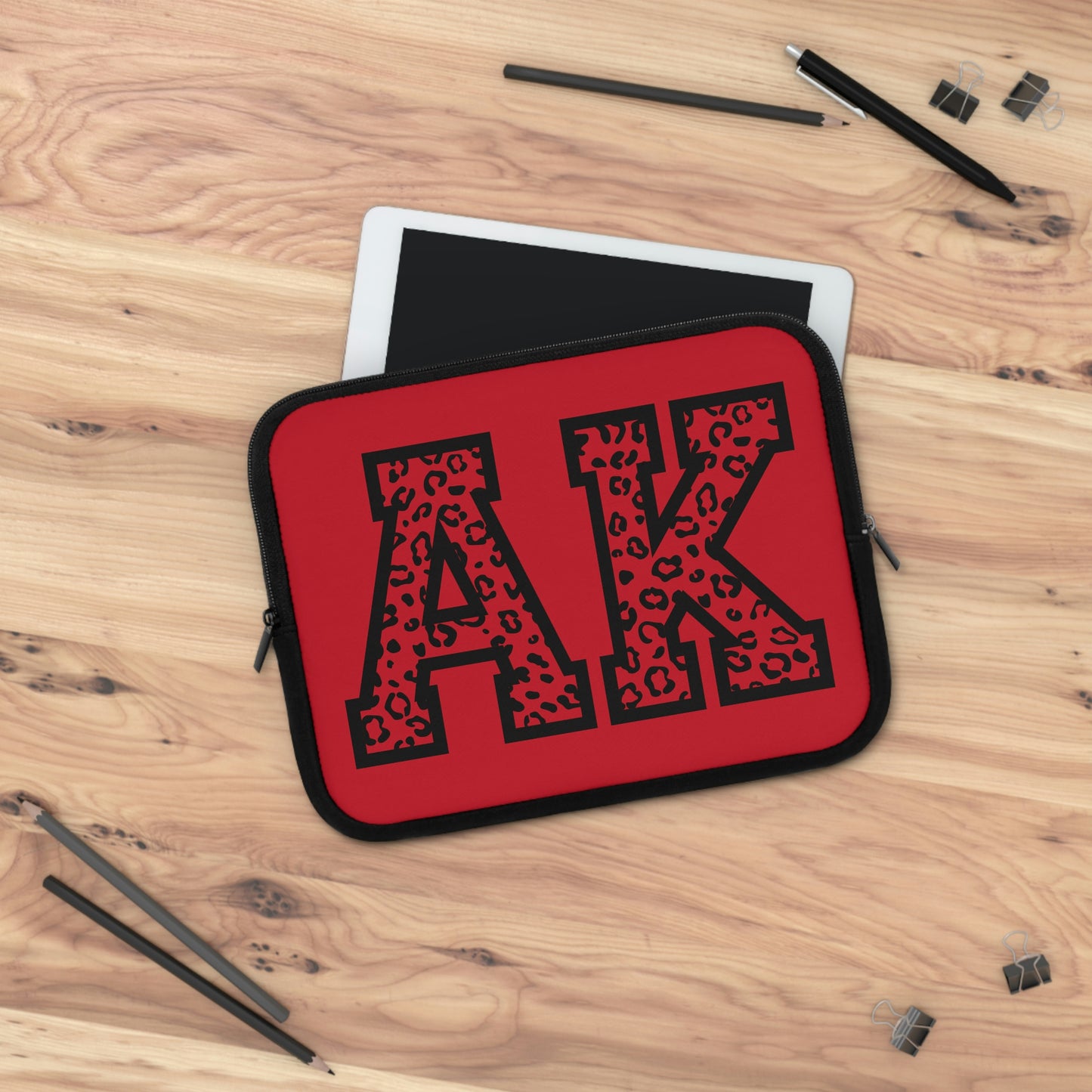 Alaska Leopard Print AK Laptop Sleeve