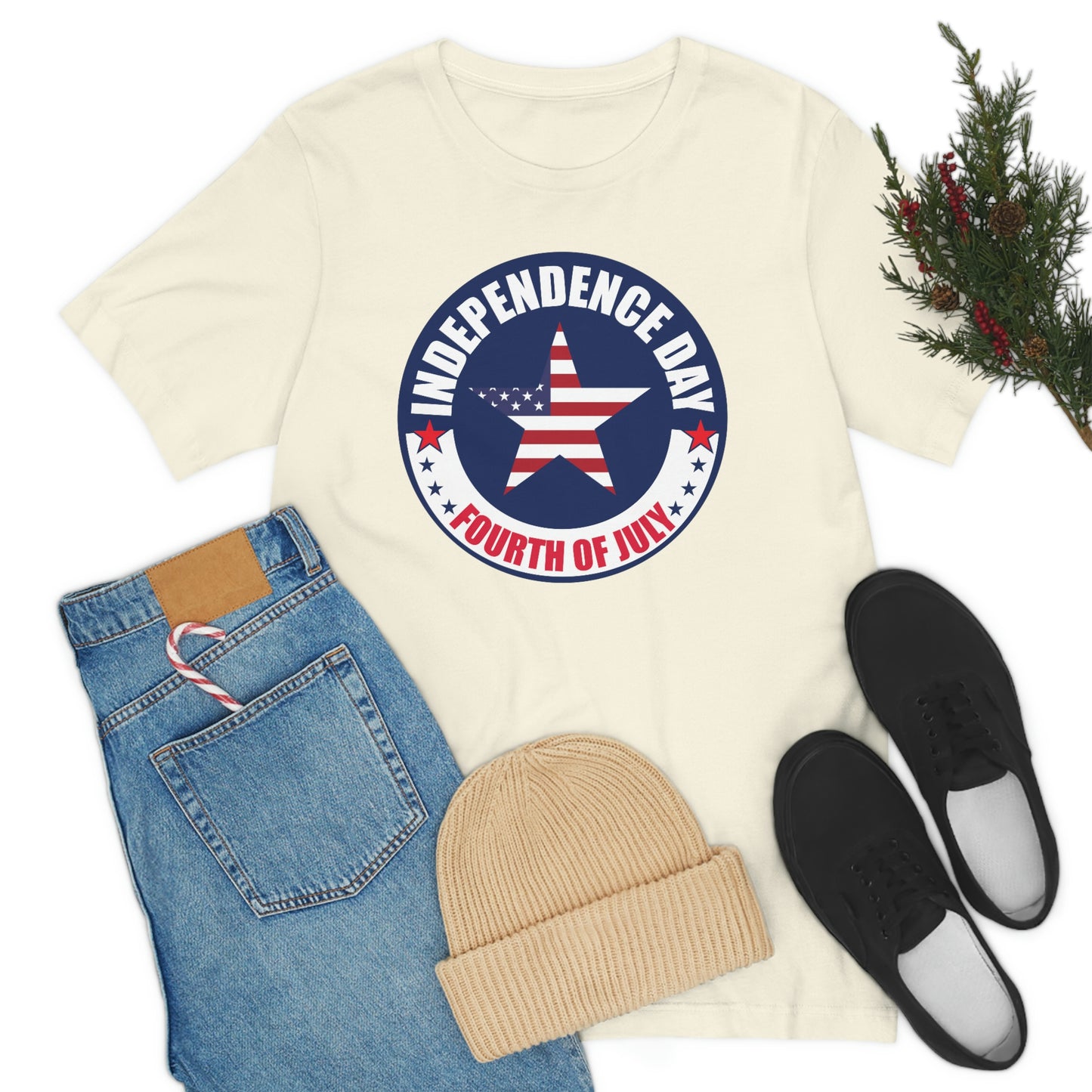 Independence Day Happy 4th of July Unisex Jersey Short Sleeve Tee
