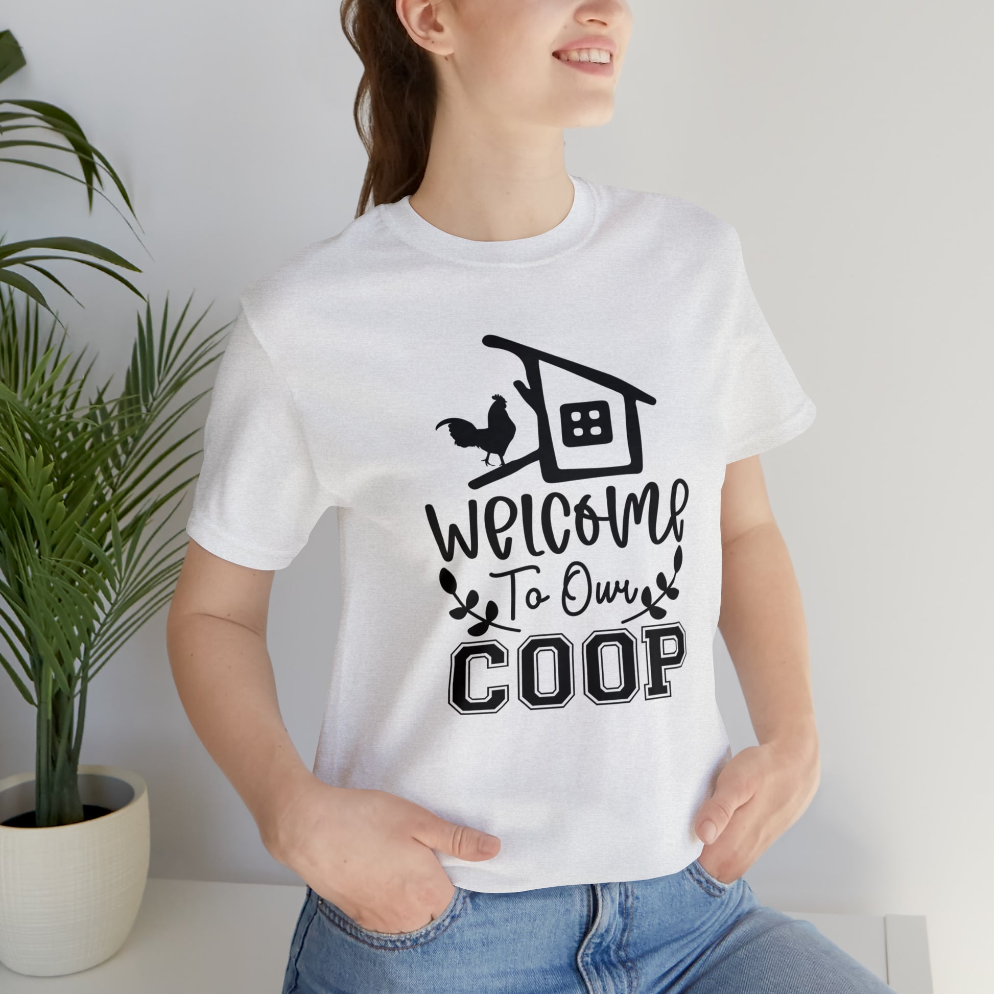 Welcome to Our Coop Chicken Short Sleeve T-shirt