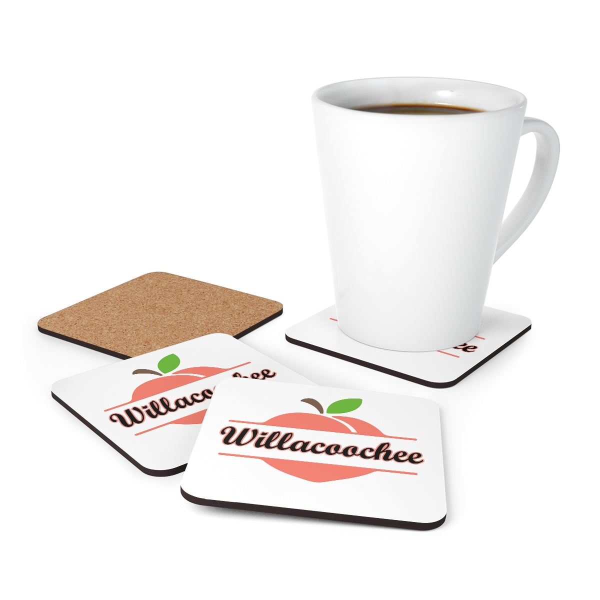 Willacoochee Georgia Corkwood Coaster Set