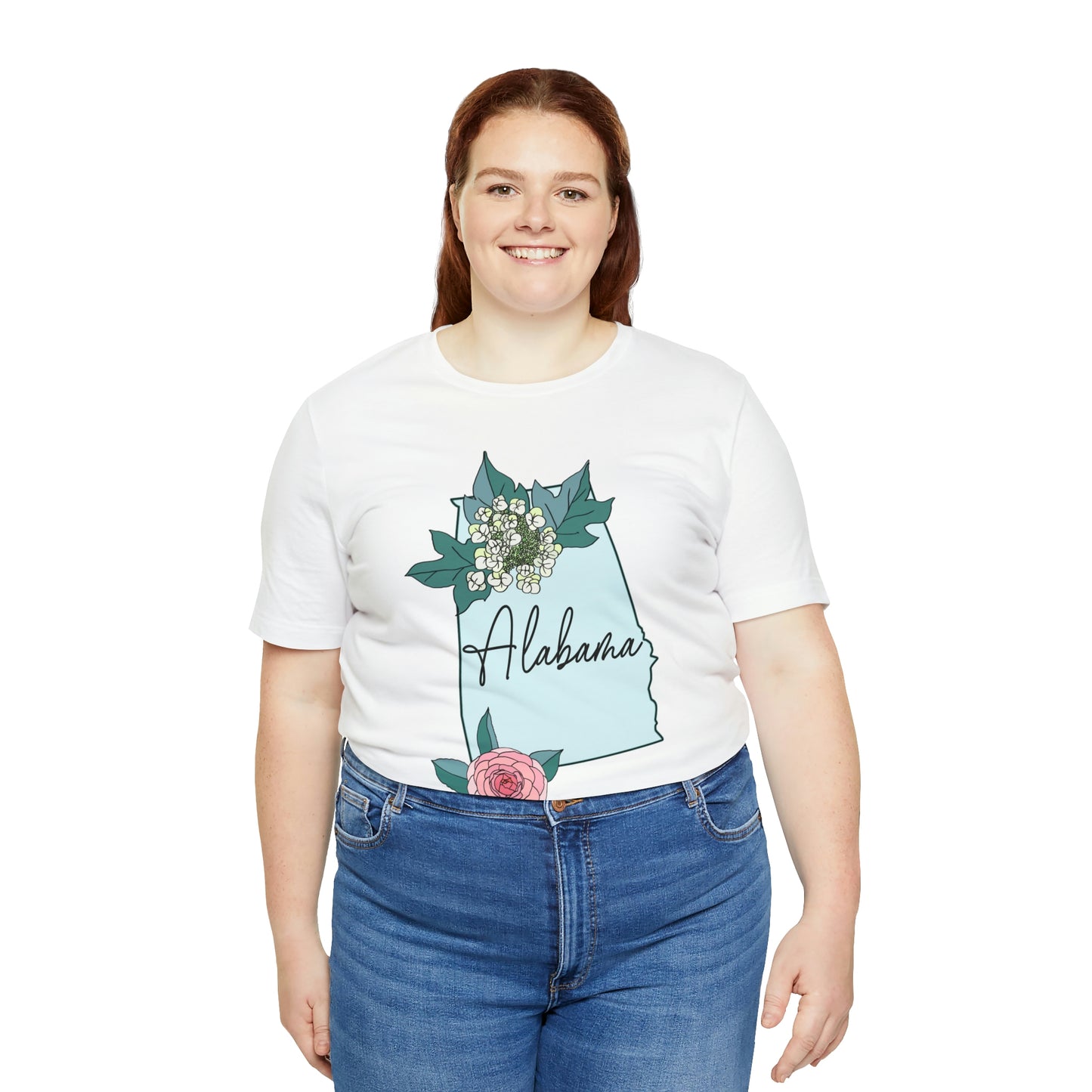 Alabama State Flower Short Sleeve T-shirt
