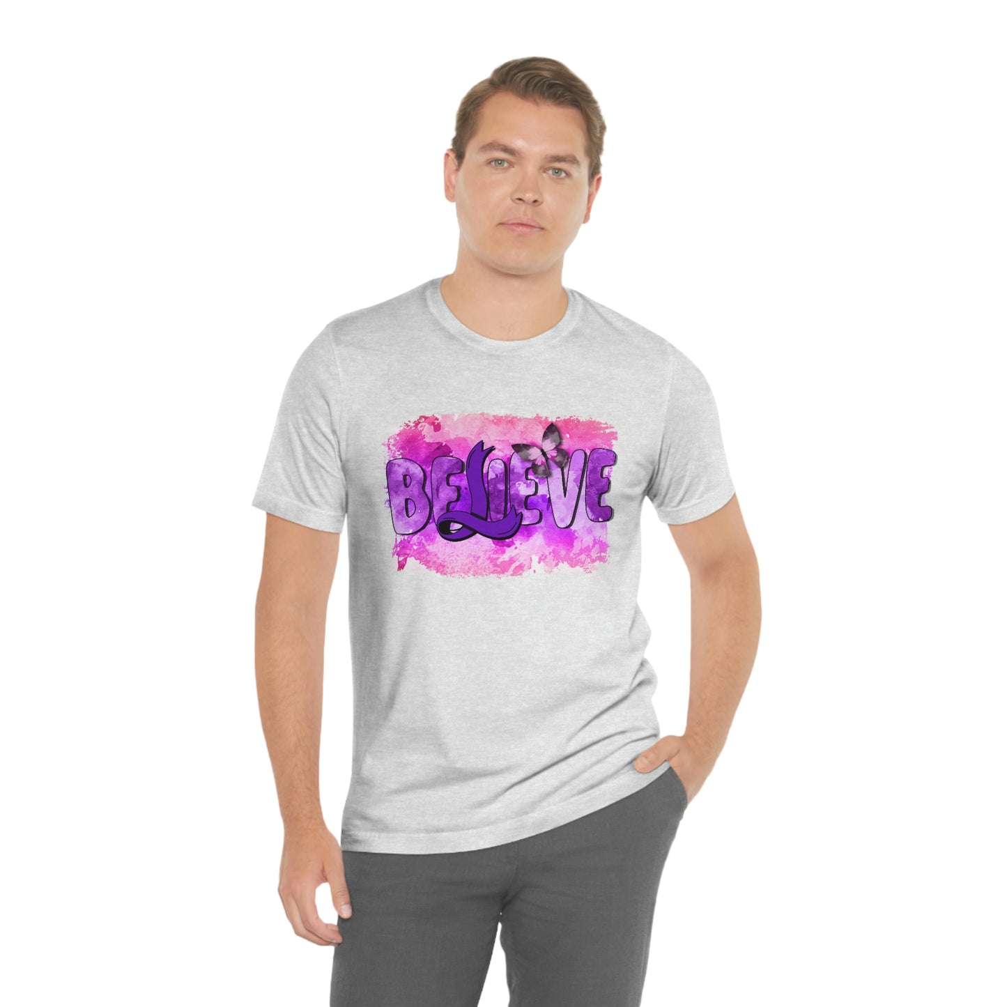 Believe Print Unisex Jersey Short Sleeve Tee