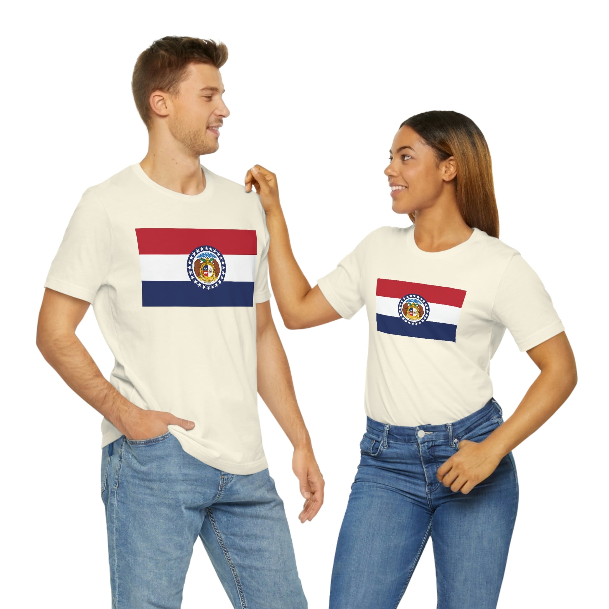 Missouri Flag Unisex Jersey Short Sleeve Tee Tshirt T-shirt