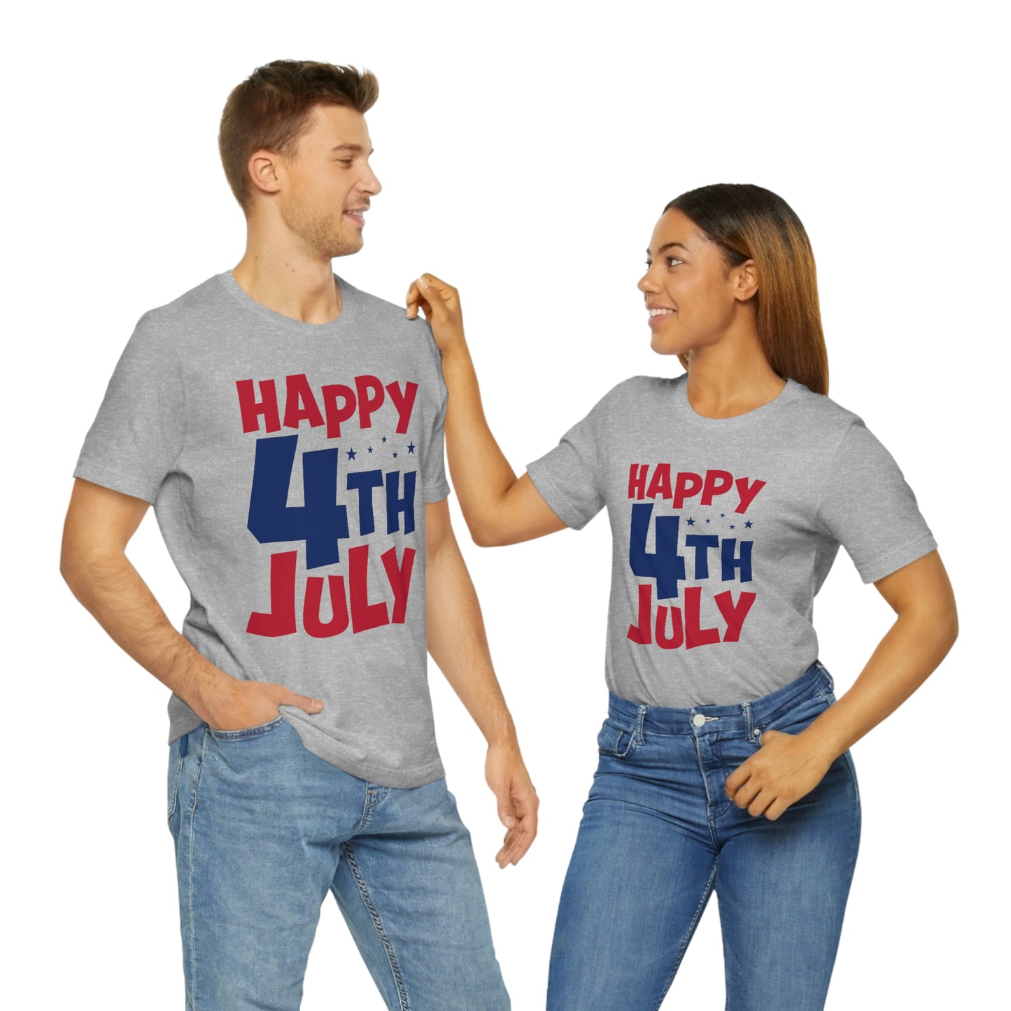 Happy 4th of July Unisex Jersey Short Sleeve Tee
