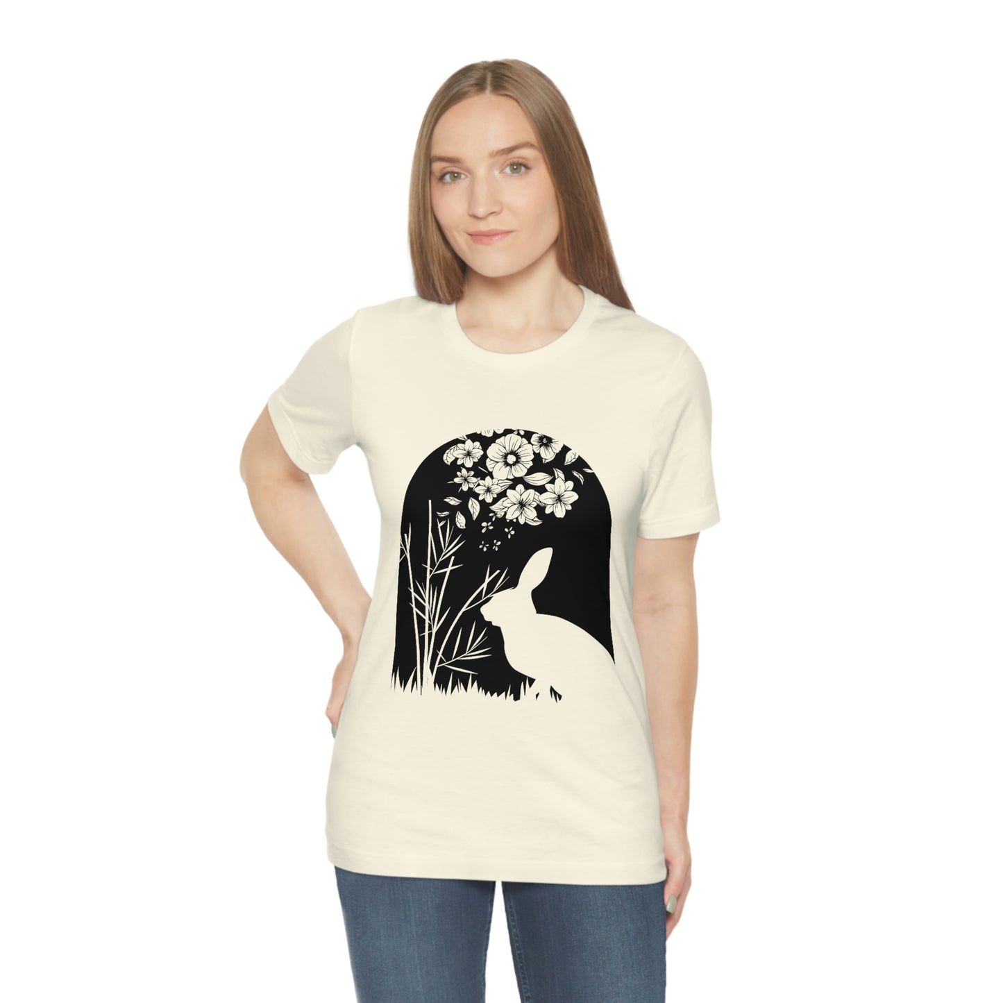 Bunny silhouette scene tshirt tee t-shirt