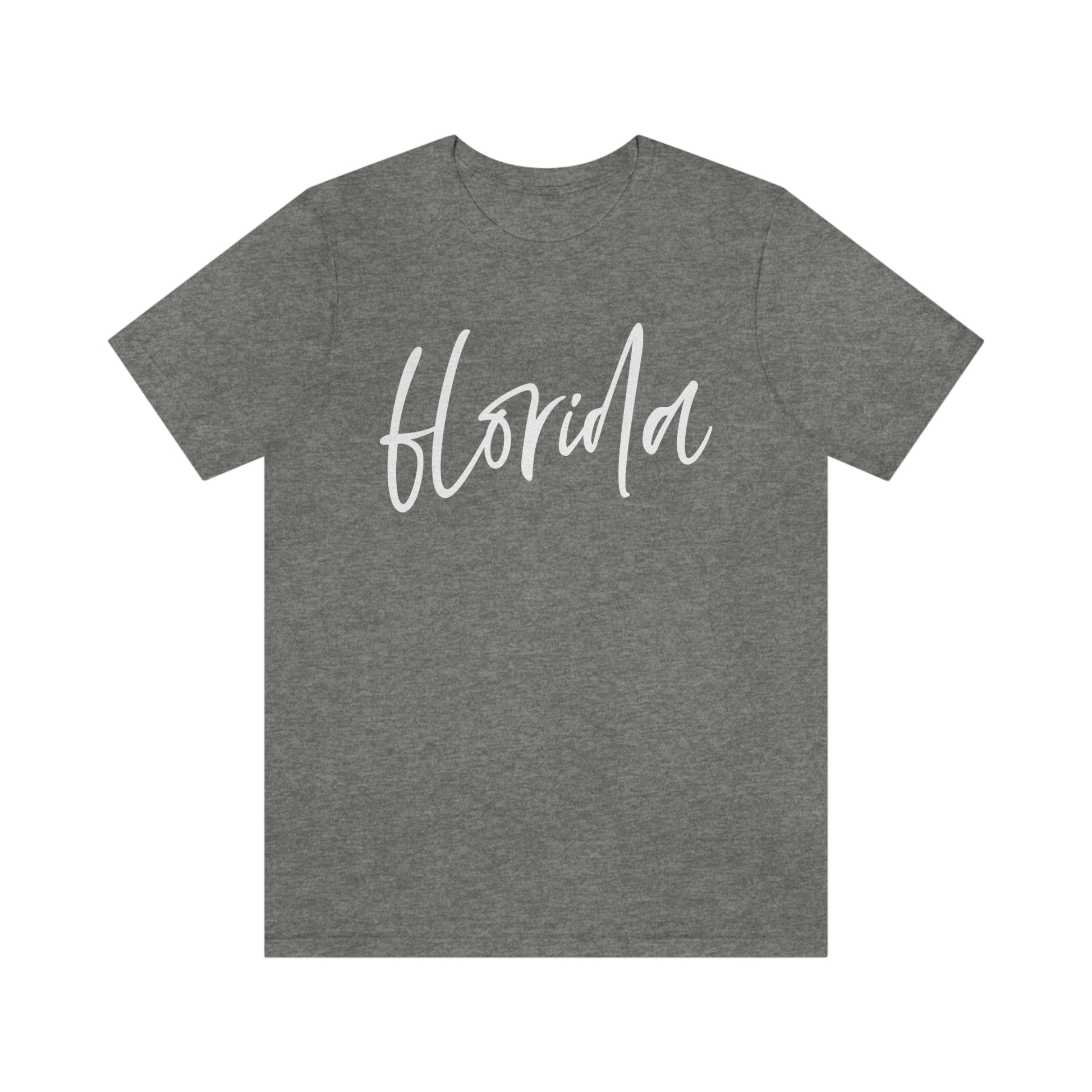 Florida White Script Short Sleeve T-shirt