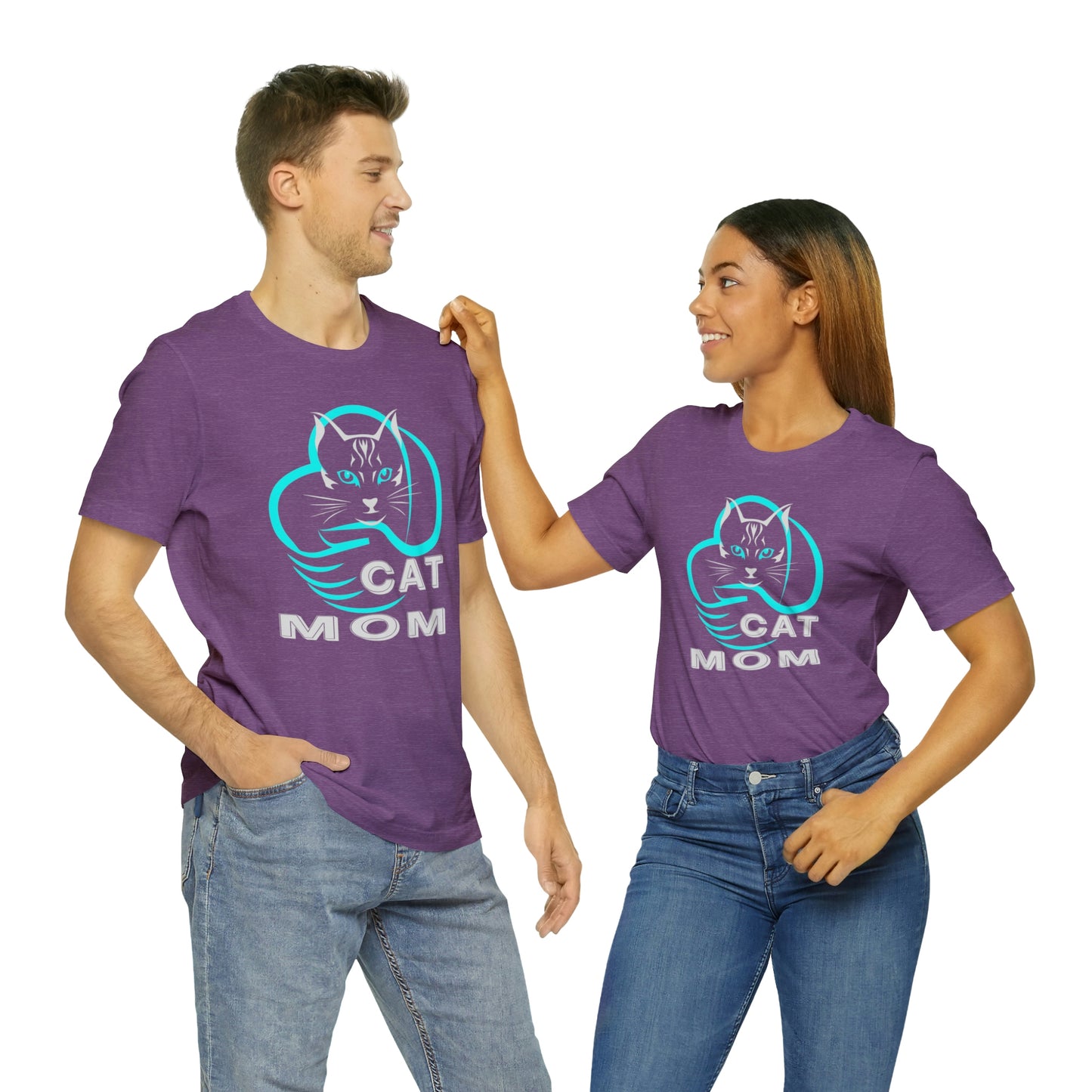 Cat Mom Short Sleeve T-shirt
