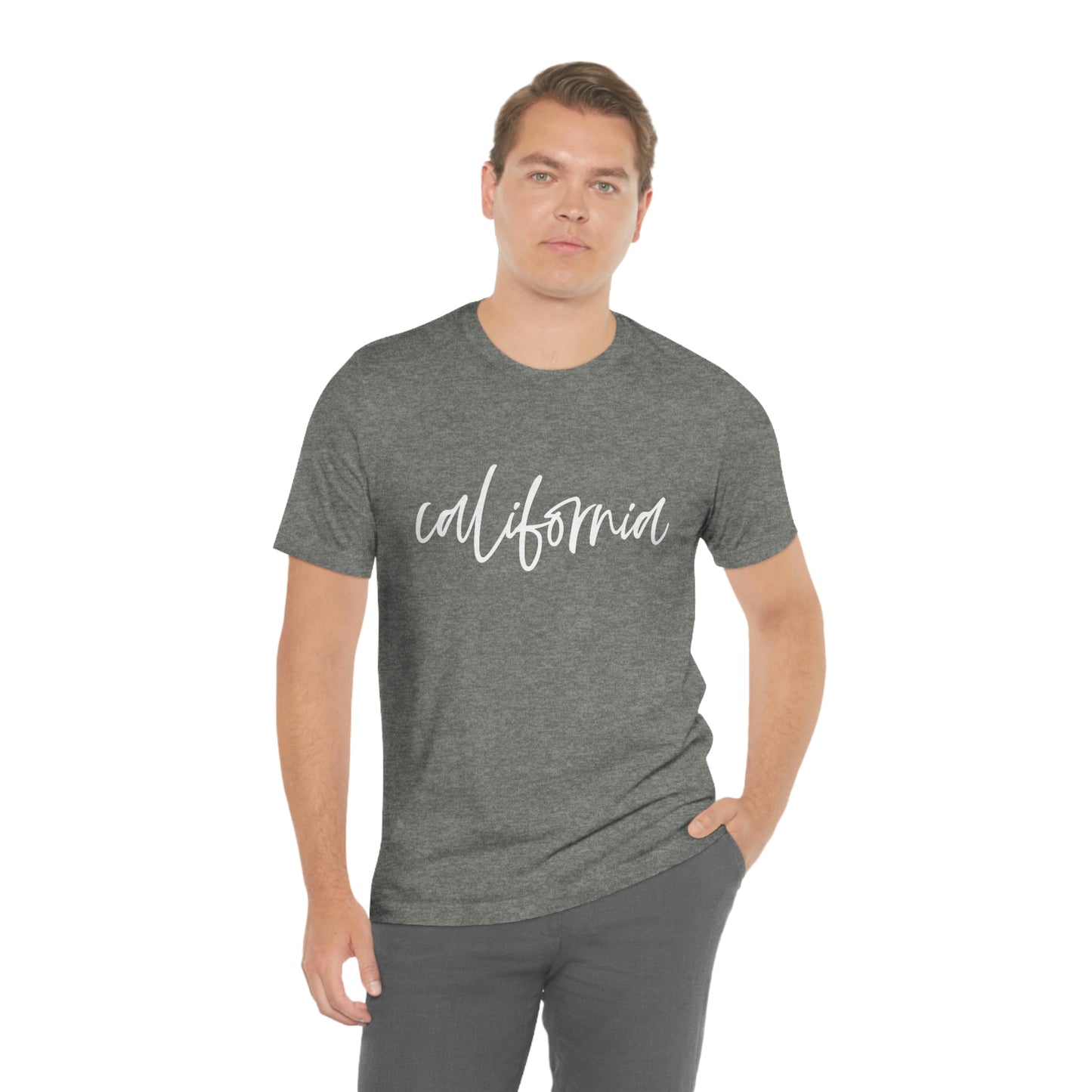 California Script Unisex Jersey Short Sleeve Tee Tshirt T-shirt