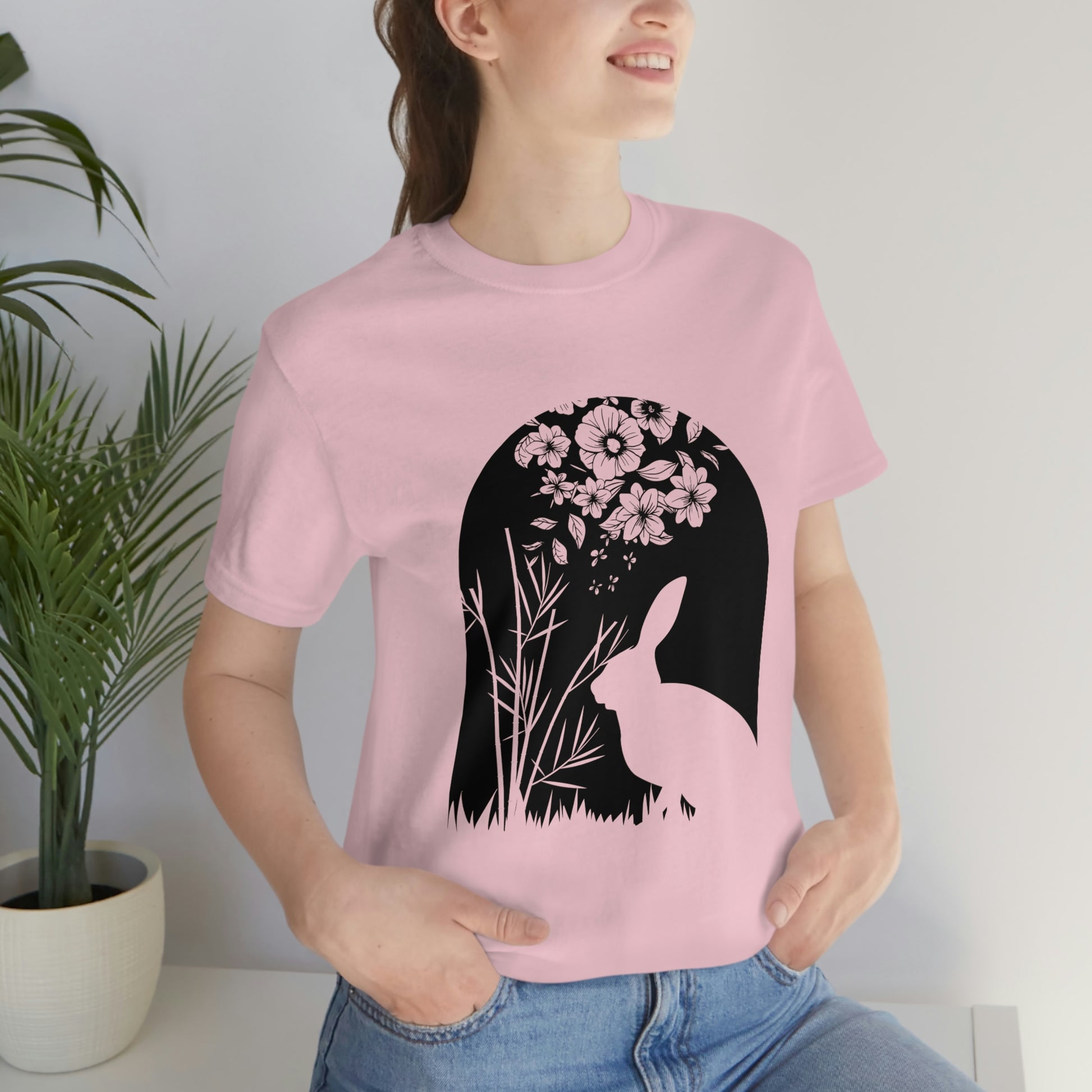 Bunny silhouette scene tshirt tee t-shirt