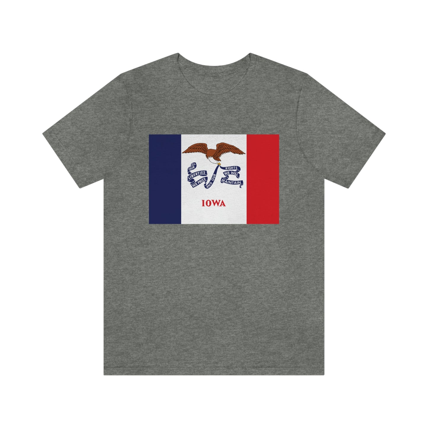 Iowa Flag Unisex Jersey Short Sleeve Tee Tshirt T-shirt