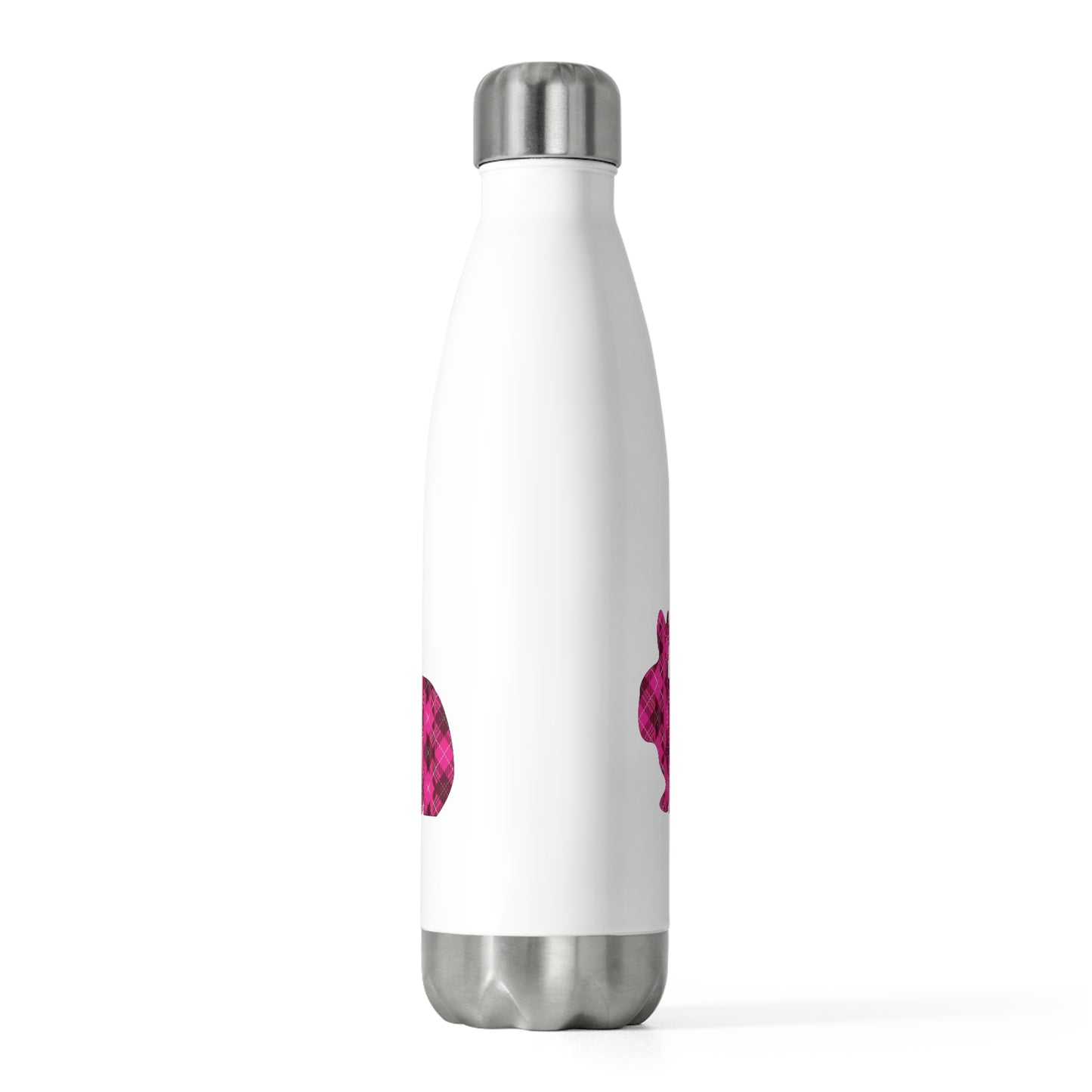 Pink Plaid Bunny Easter 20oz Insulated Bottle