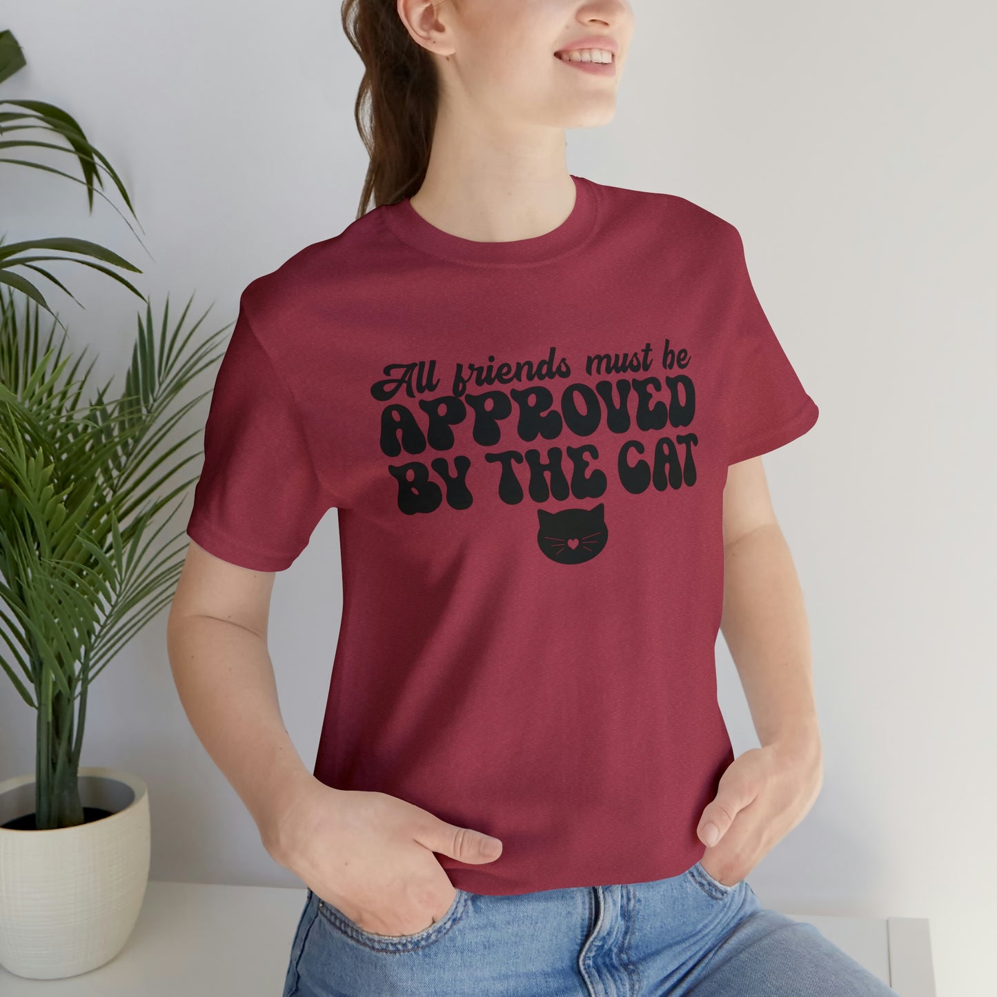All Friends Must be Approved by the Cat Sleeve T-shirt