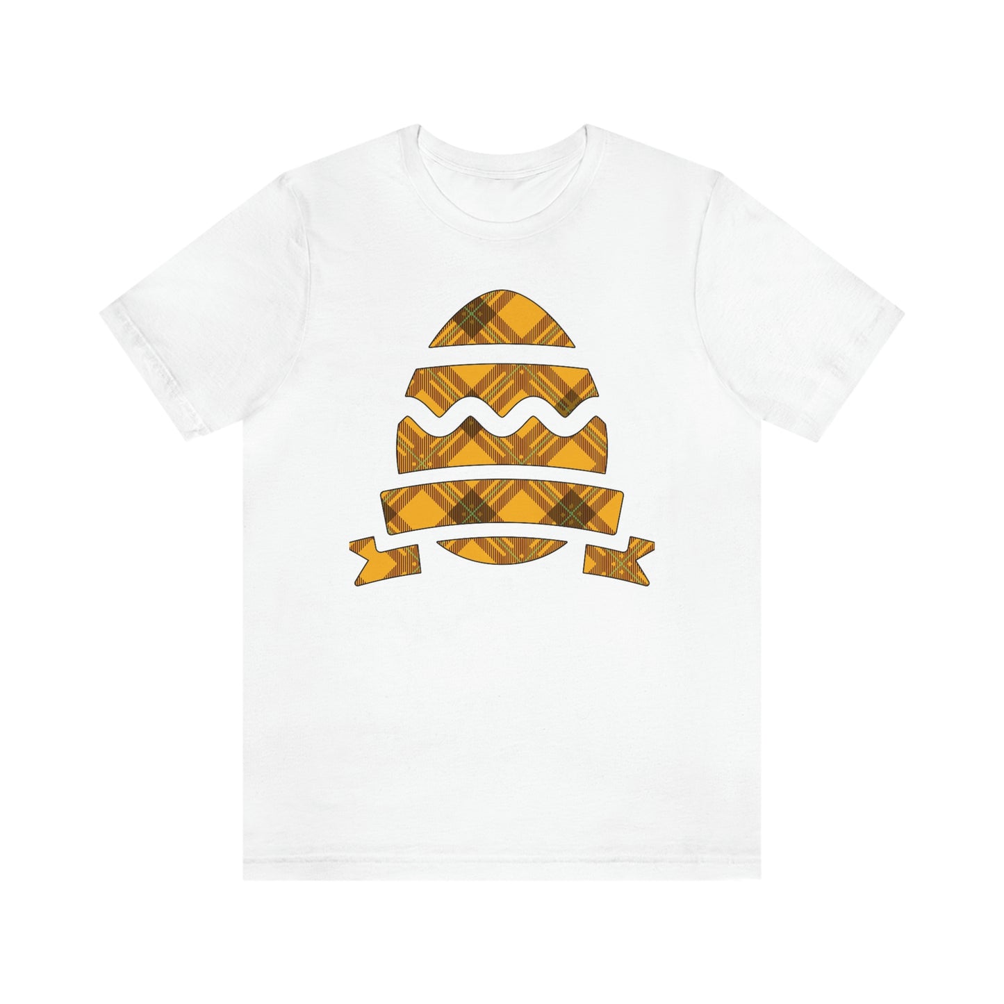 Plaid Egg Easter Spring Unisex Jersey Short Sleeve Tee