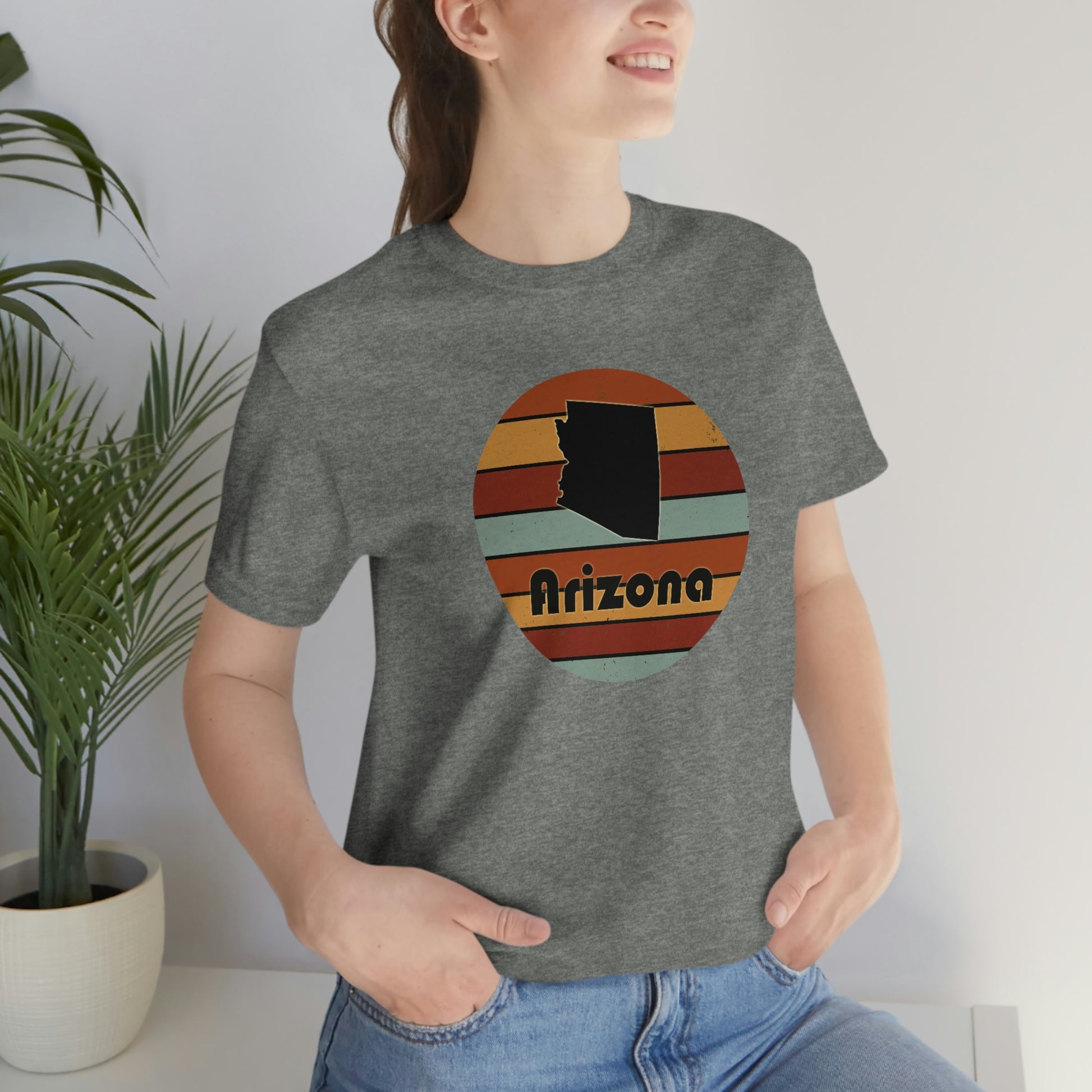 Arizona Retro Sunset Unisex Jersey Short Sleeve Tee Tshirt T-shirt