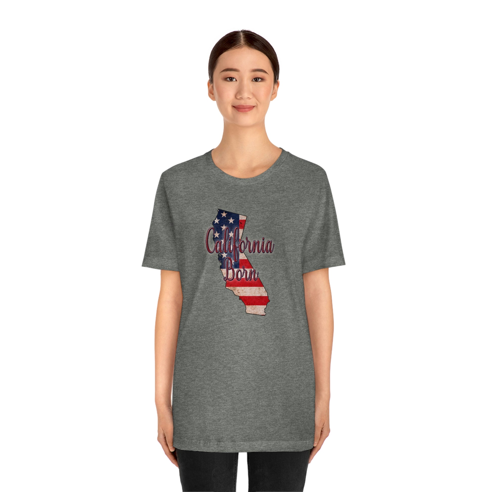 California US Flag Unisex Jersey Short Sleeve Tee Tshirt T-shirt