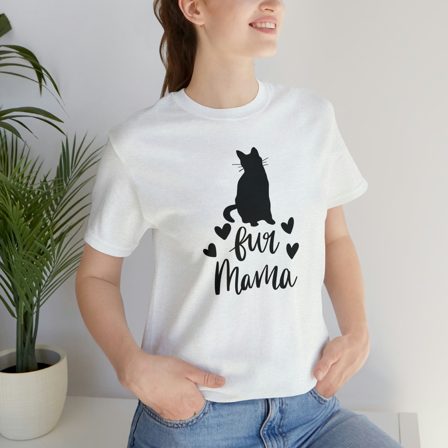 Fur Mama Cat Short Sleeve T-shirt