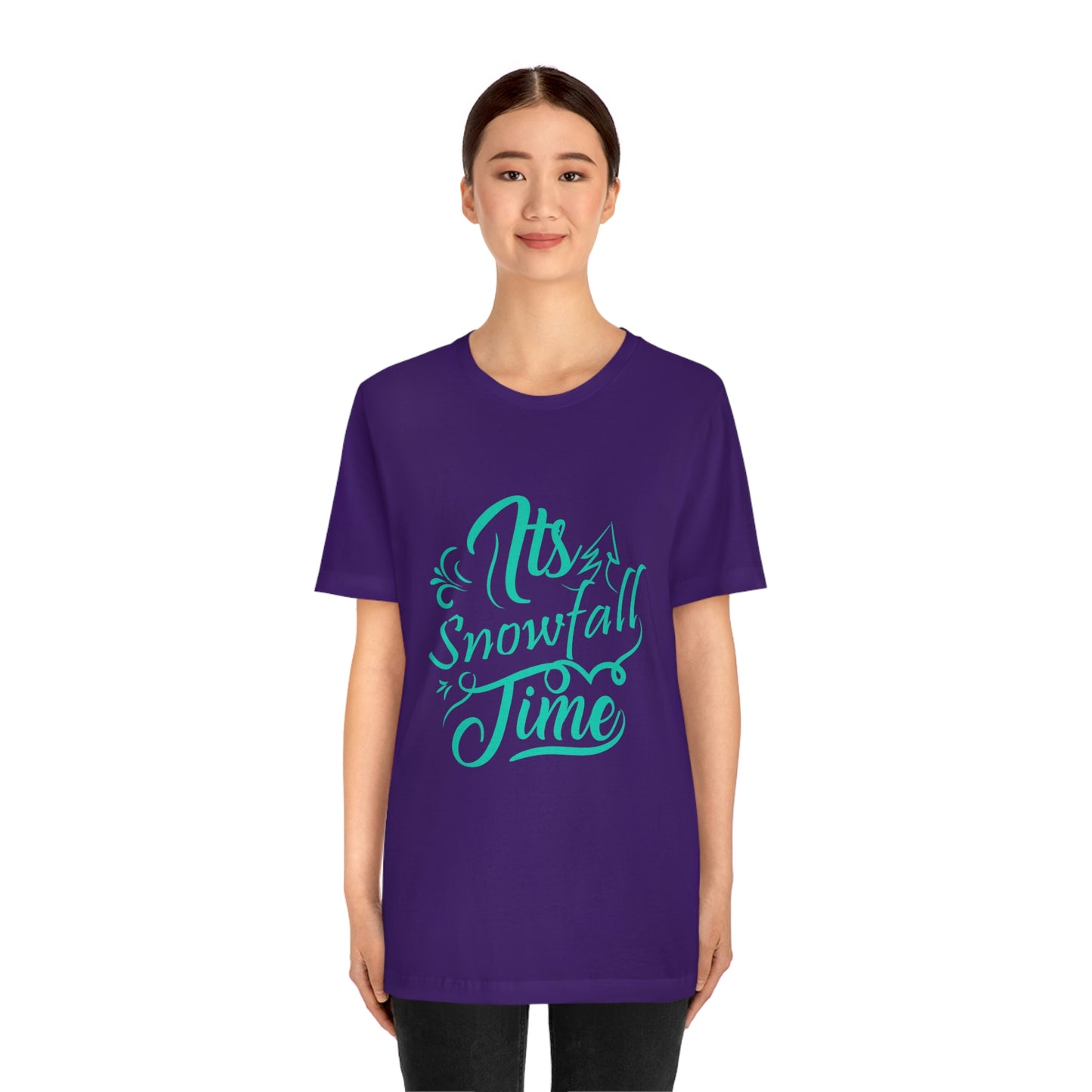 It's Snowfall Time Print Unisex Jersey Short Sleeve Tee