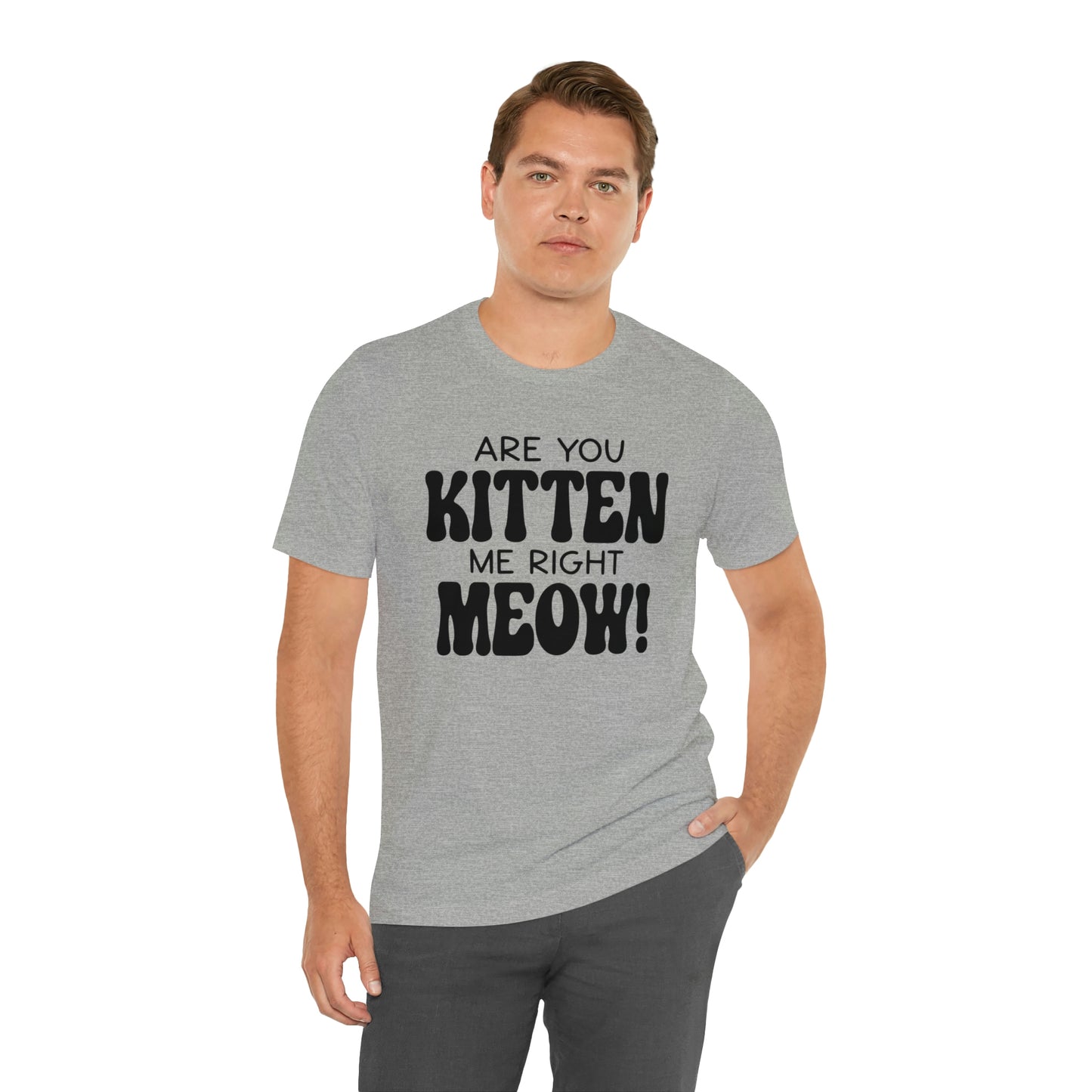 Are You Kitten Me Right Meow Short Sleeve T-shirt