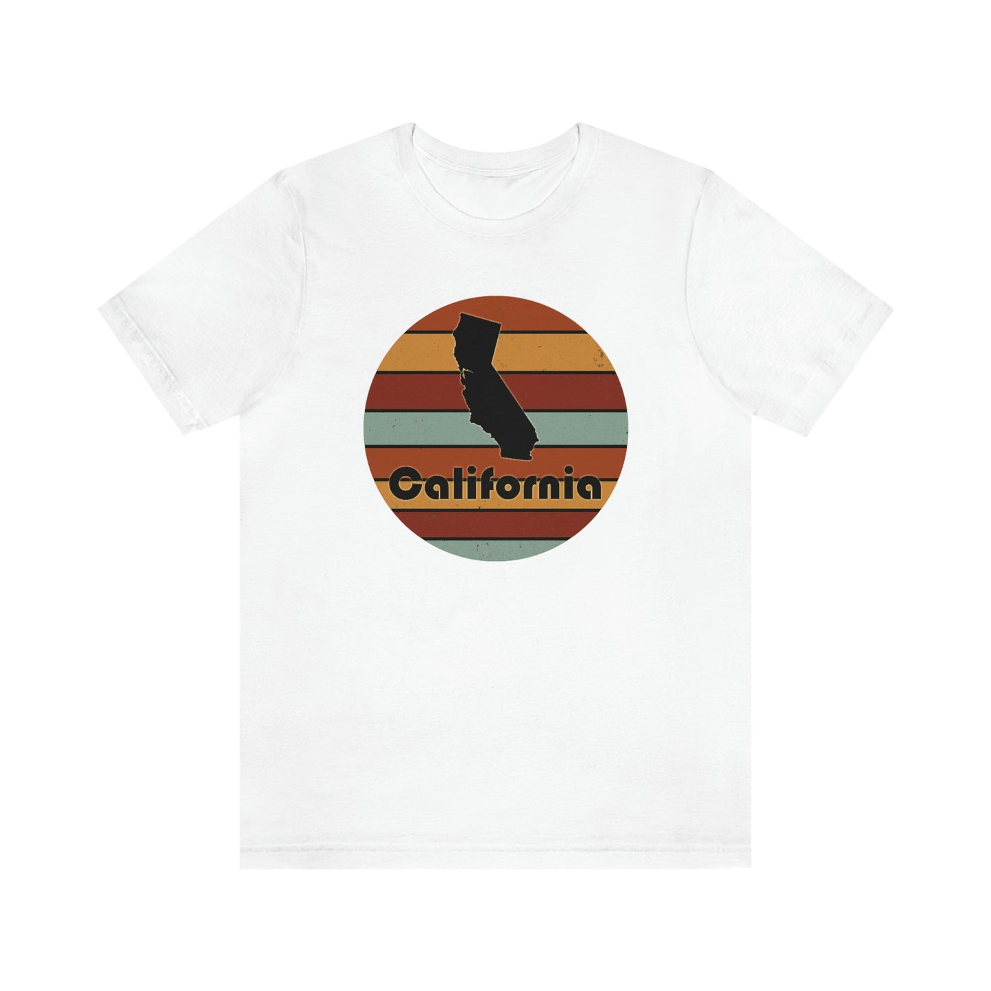 California Retro Sunset Unisex Jersey Short Sleeve Tee Tshirt T-shirt