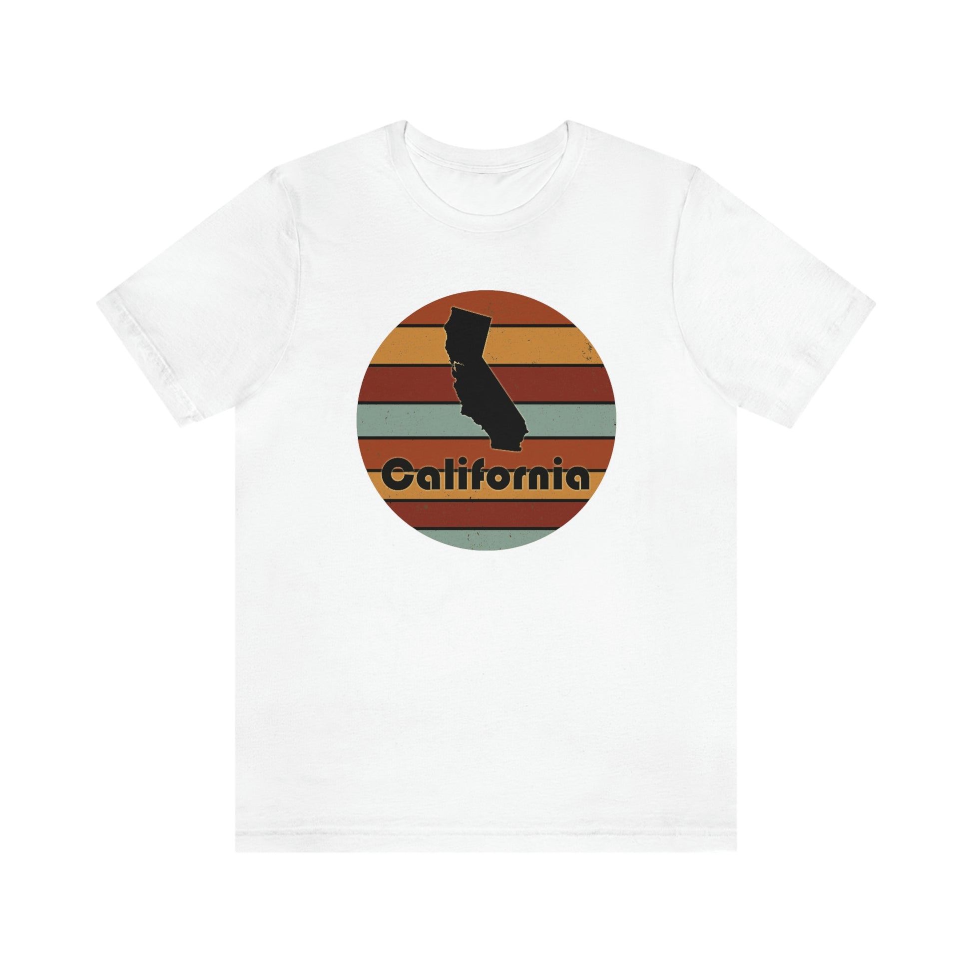 California Retro Sunset Unisex Jersey Short Sleeve Tee Tshirt T-shirt