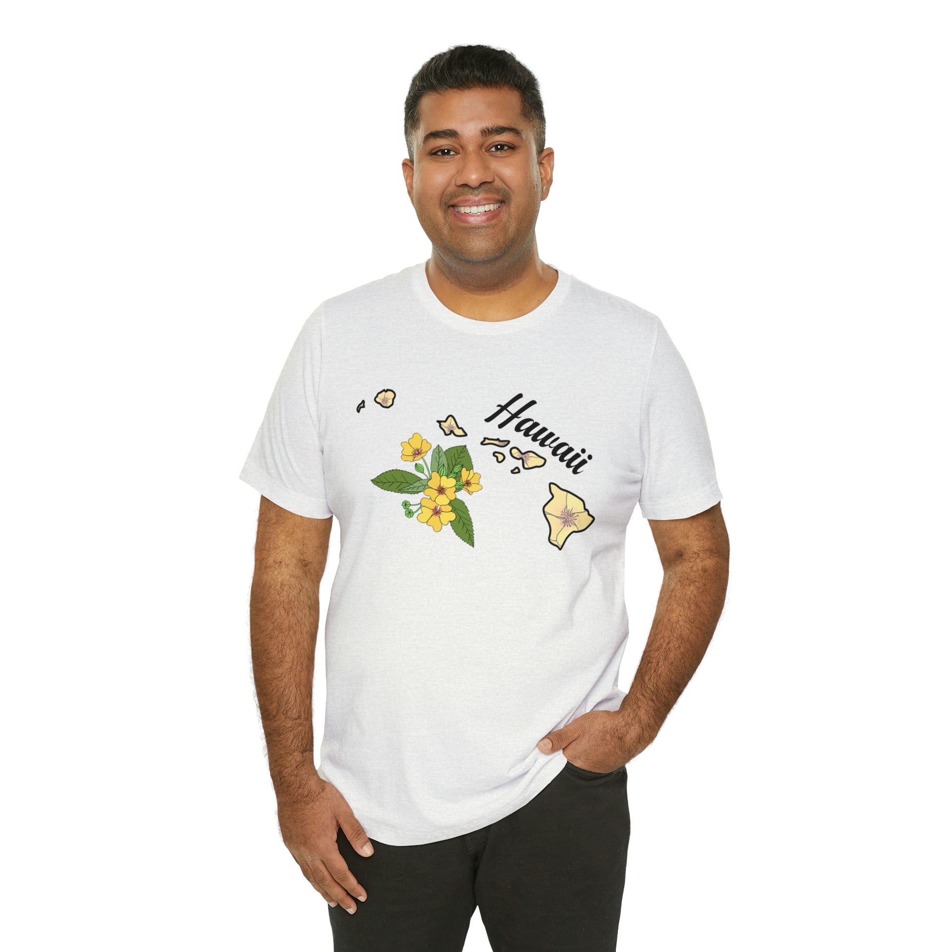 Hawaii State Flower Short Sleeve T-shirt