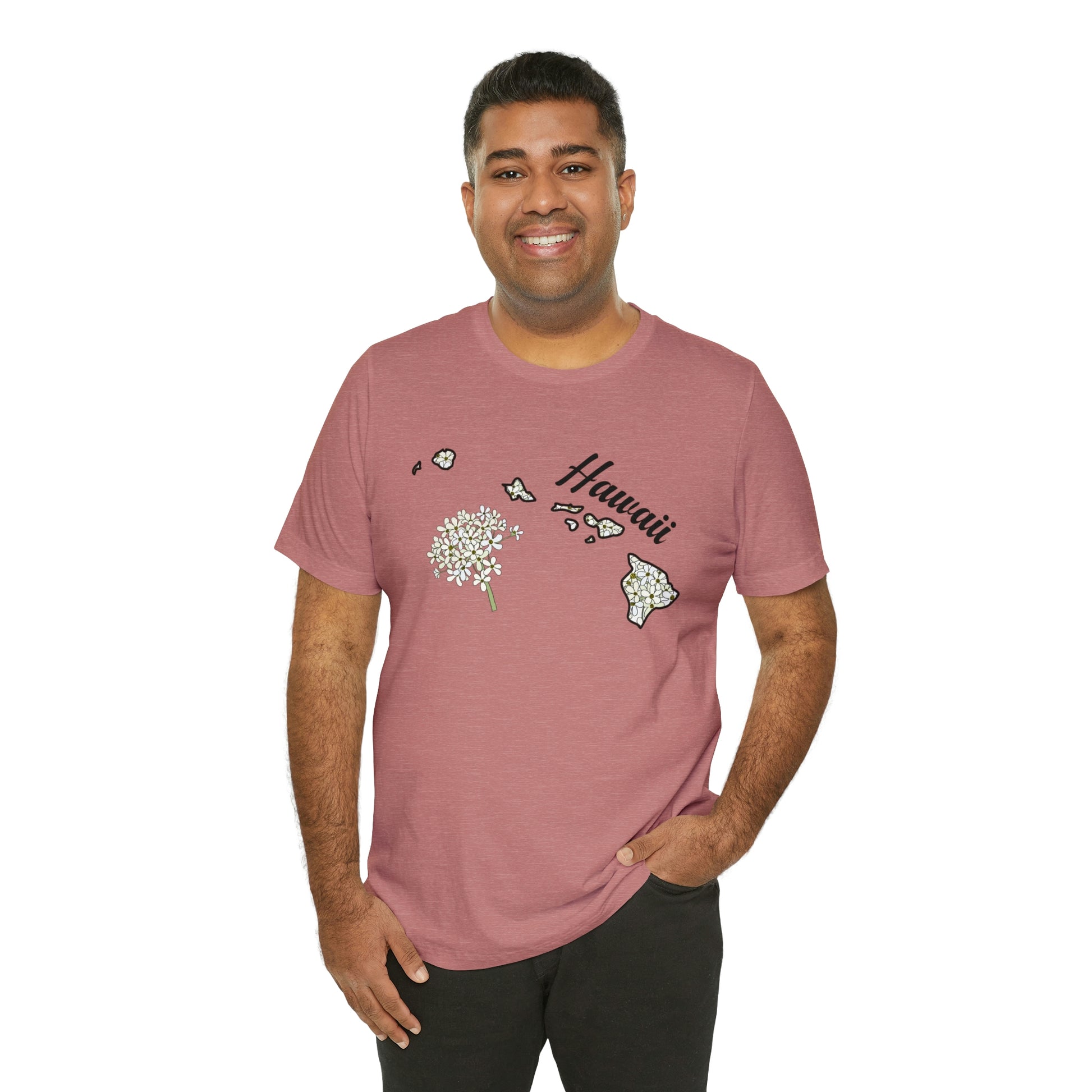 Hawaii State Flower Short Sleeve T-shirt