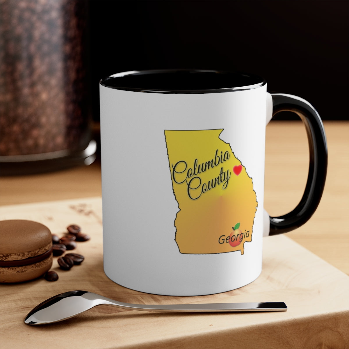 Columbia County Georgia Accent Coffee Mug, 11oz