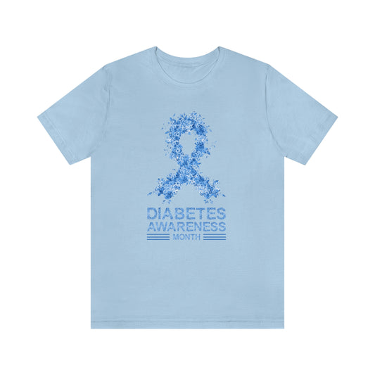 Diabetes Awareness Month Print Unisex Jersey Short Sleeve Tee