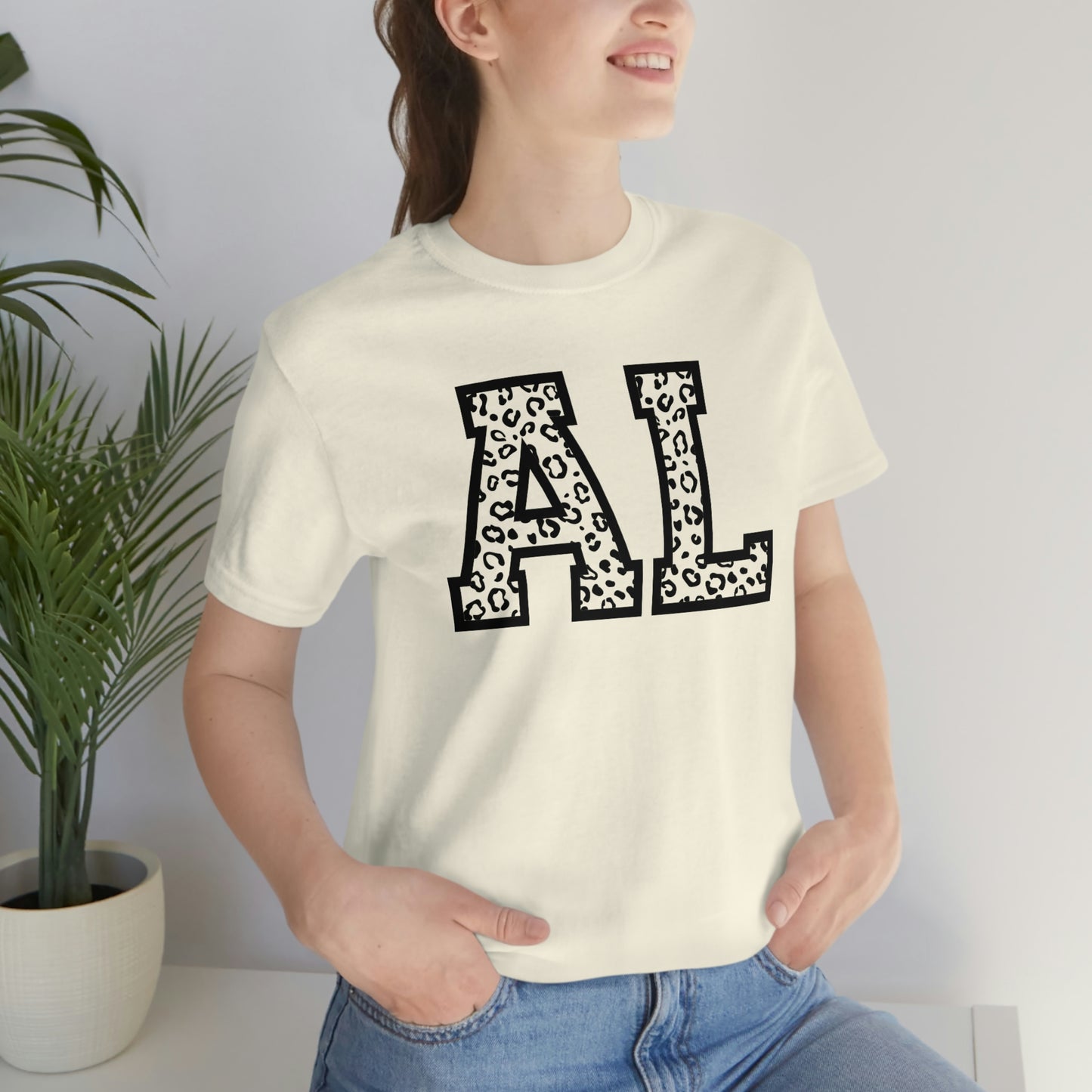 Alabama AL Leopard Unisex Jersey Short Sleeve T-shirt