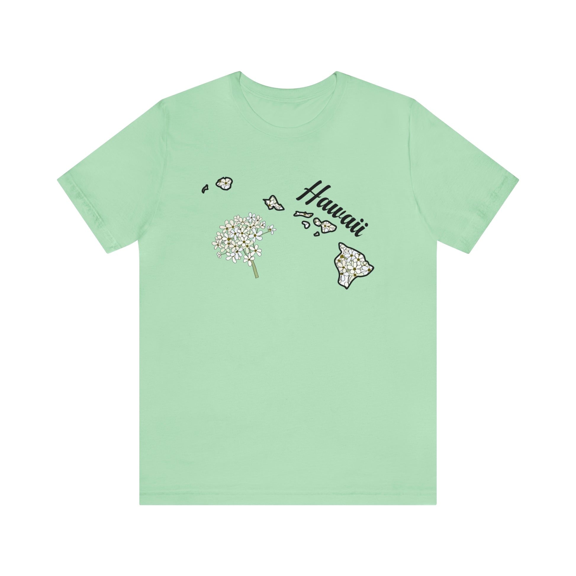 Hawaii State Flower Short Sleeve T-shirt