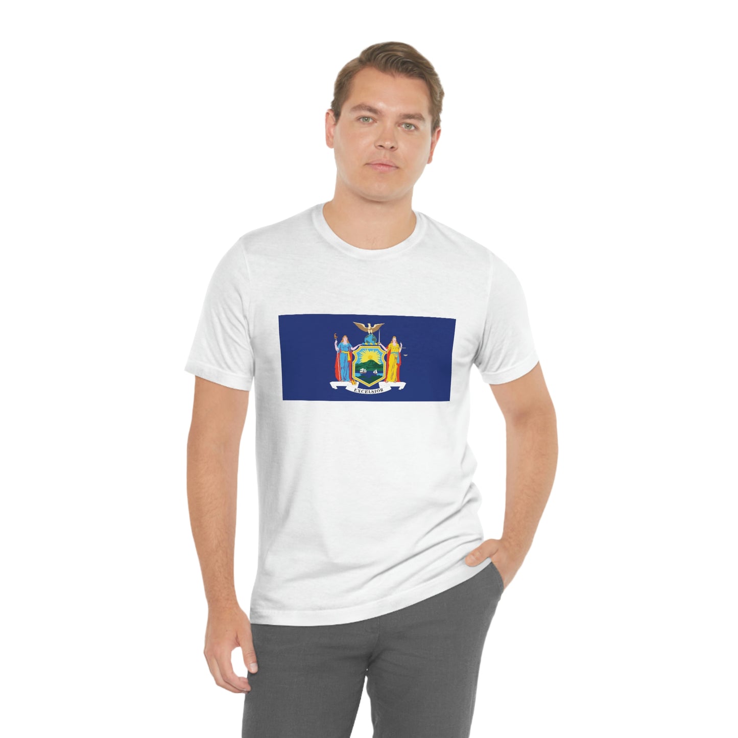 New York Flag Unisex Jersey Short Sleeve Tee Tshirt T-shirt