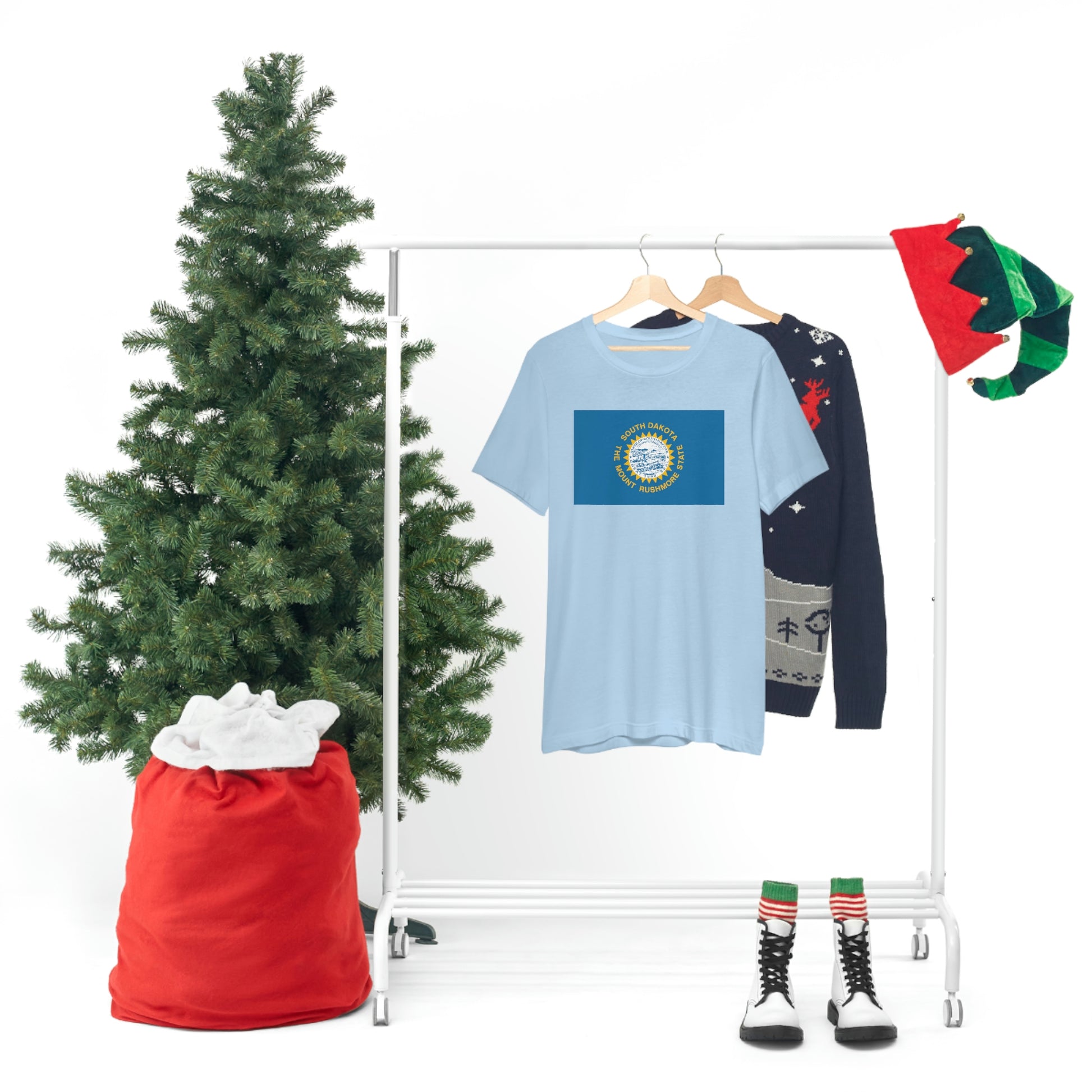 South Dakota Flag Unisex Jersey Short Sleeve Tee Tshirt T-shirt