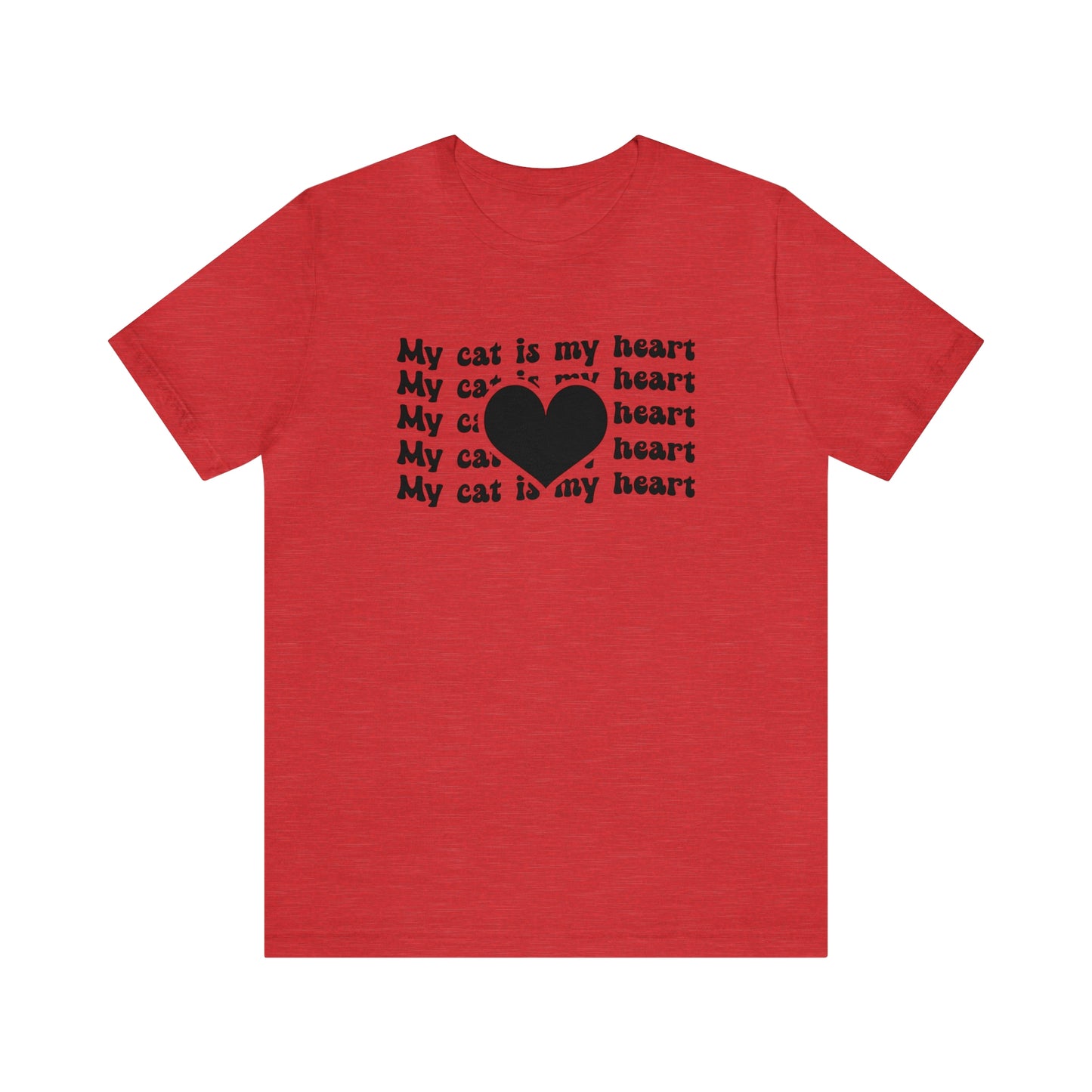 My Cat is My Heart Short Sleeve T-shirt