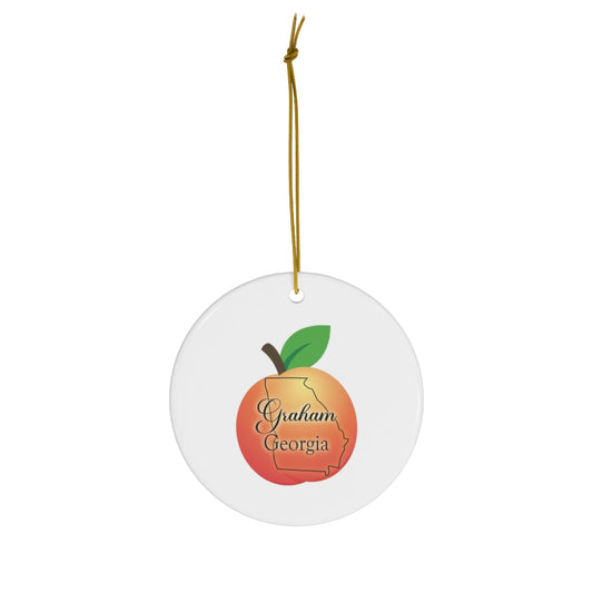 Graham Georgia Ceramic Ornament, 1-Pack