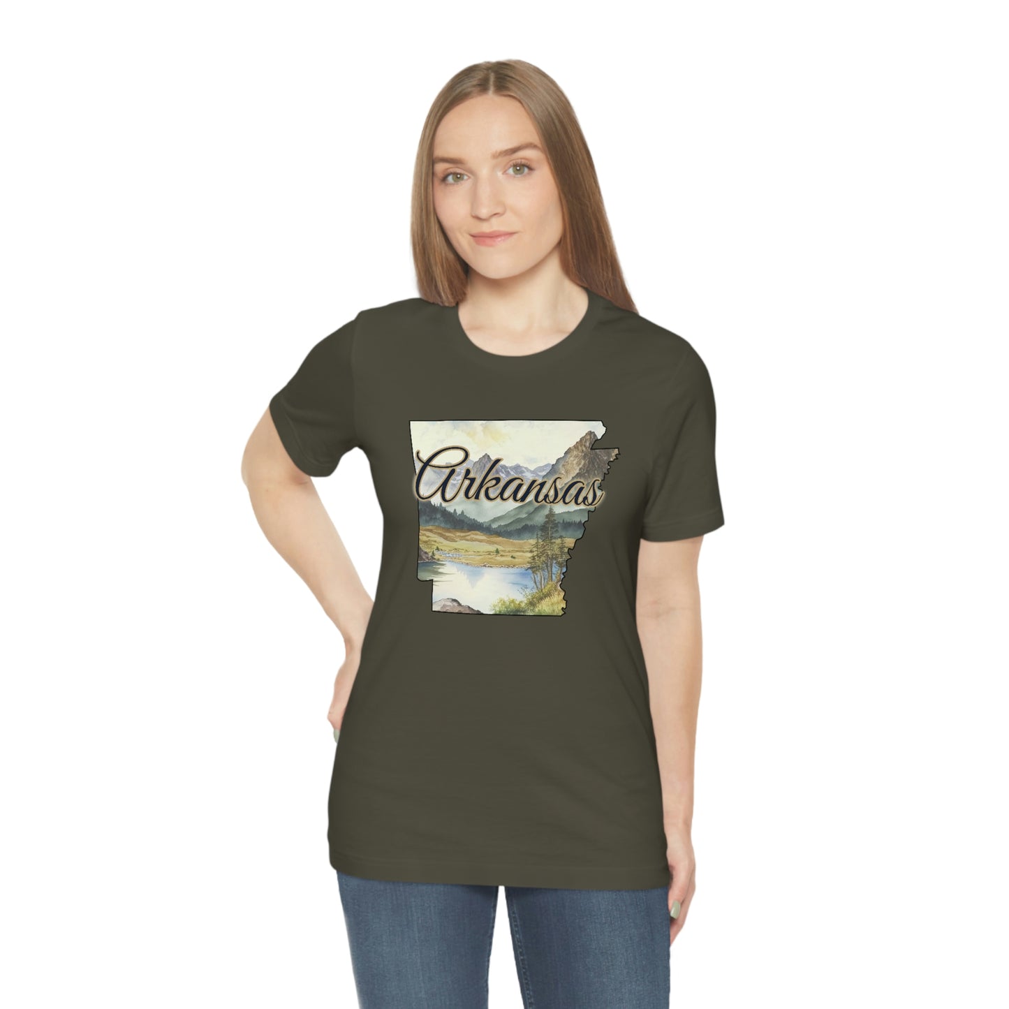 Arkansas Landscape Unisex Jersey Short Sleeve Tee Tshirt T-shirt