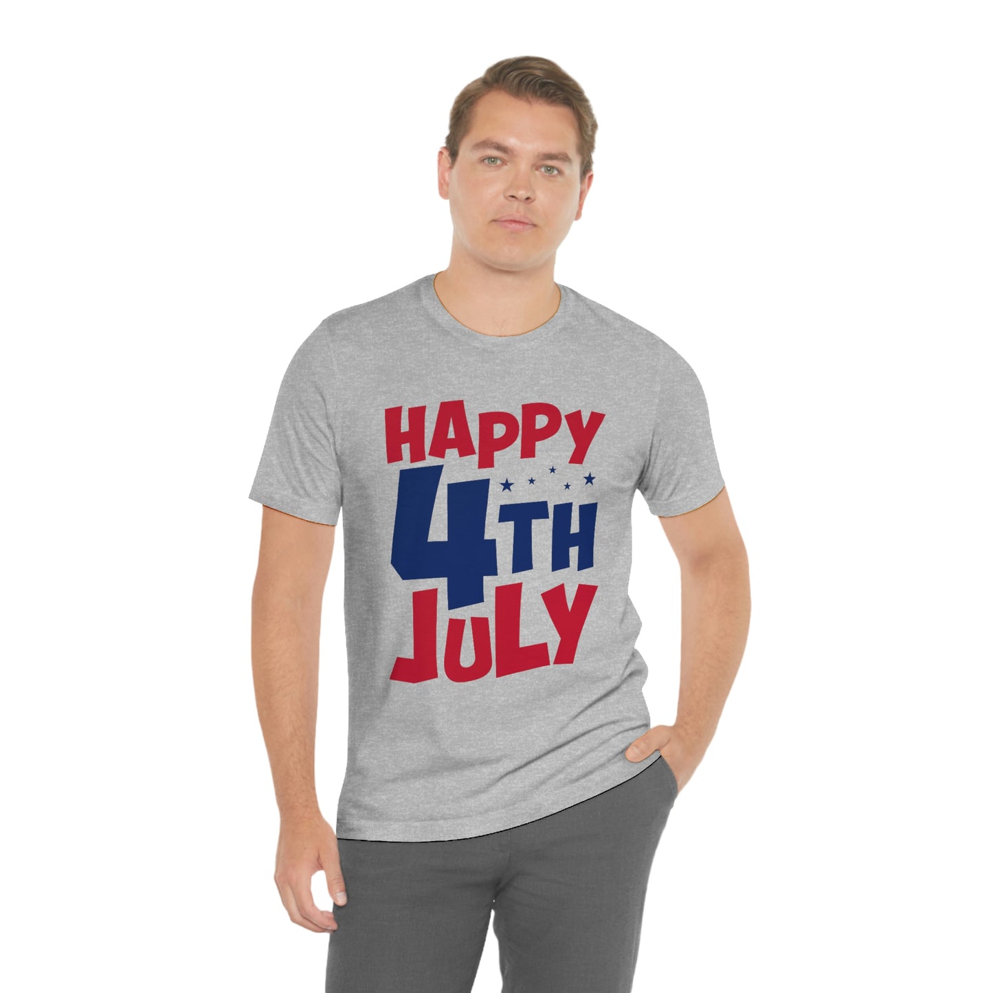 Happy 4th of July Unisex Jersey Short Sleeve Tee