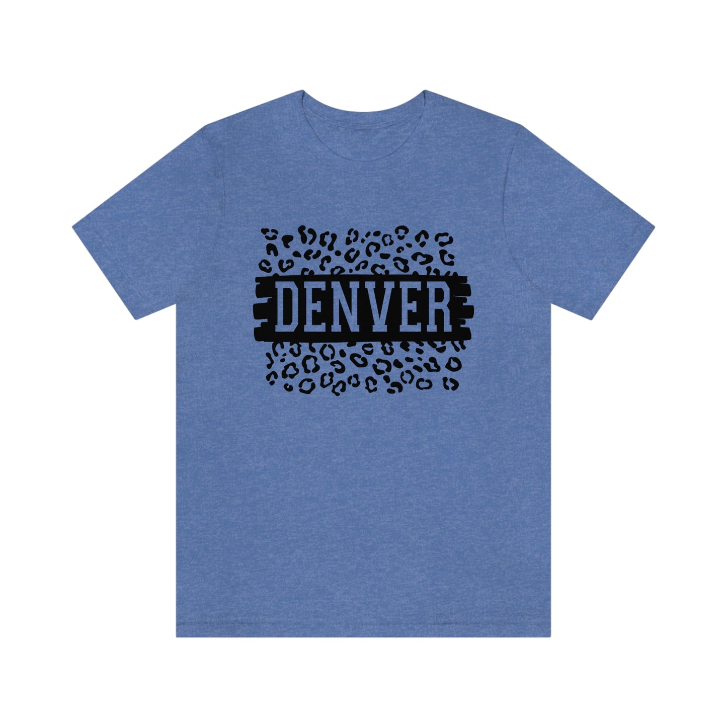 Denver Leopard Print Unisex Jersey Short Sleeve Tee Tshirt T-shirt