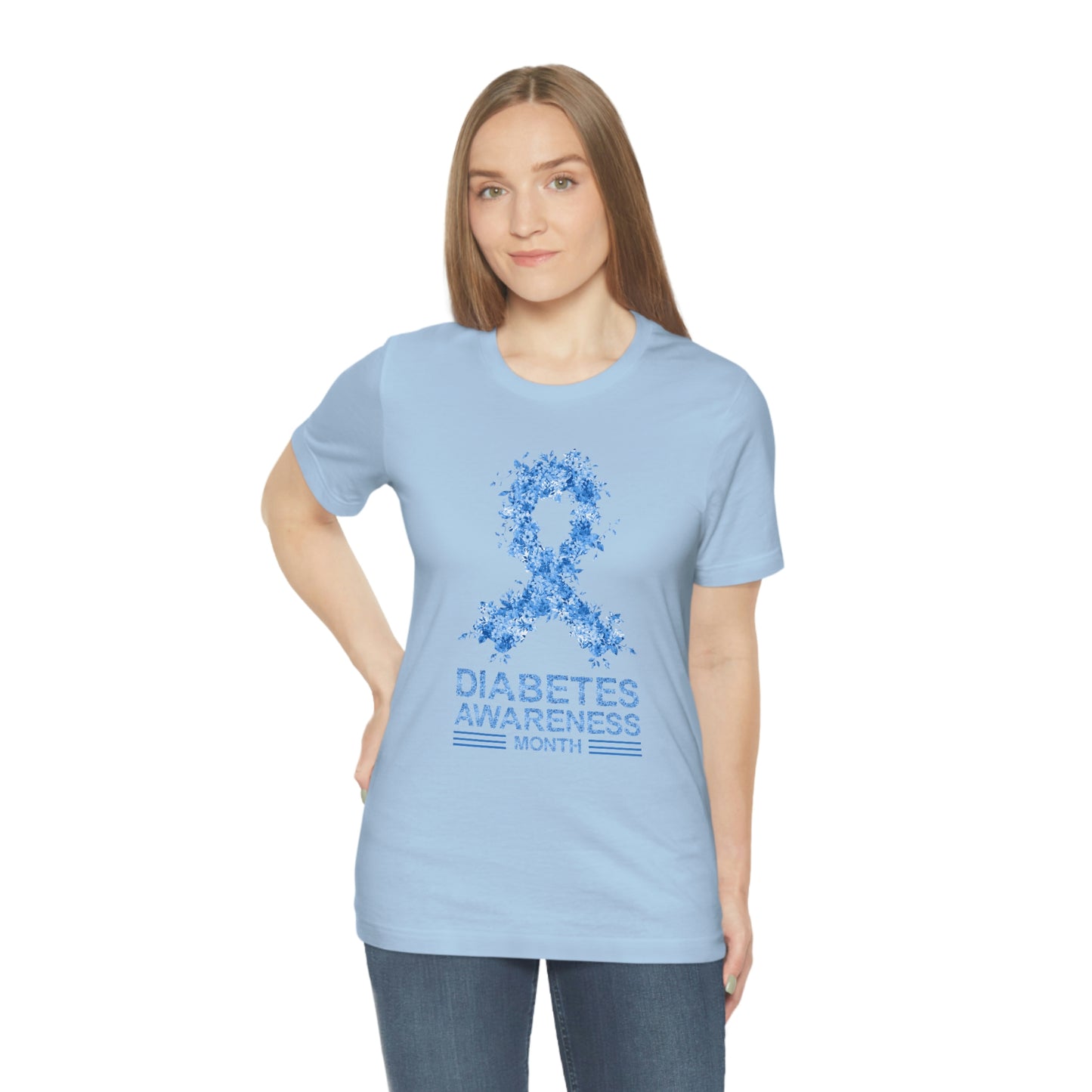 Diabetes Awareness Month Print Unisex Jersey Short Sleeve Tee
