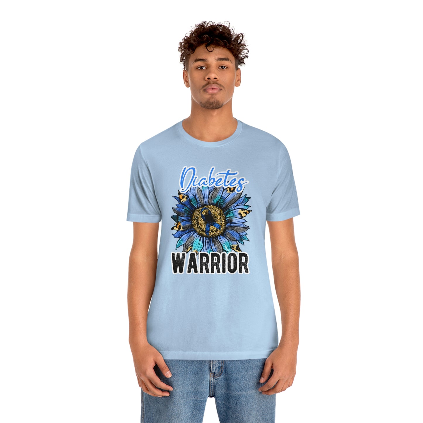 Diabetes Warrior Diabetes Awareness Print Unisex Jersey Short Sleeve Tee
