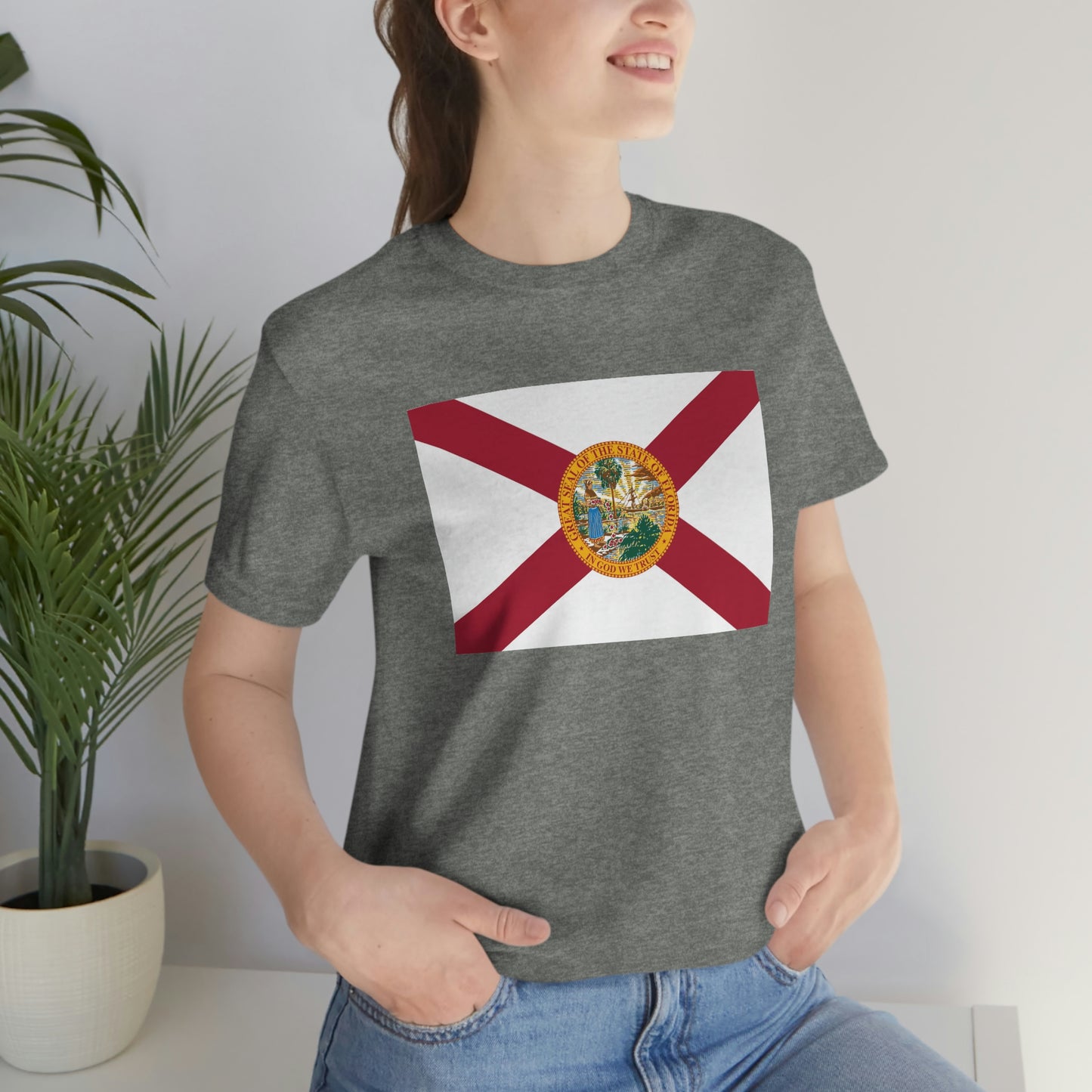Florida Flag Unisex Jersey Short Sleeve Tee Tshirt T-shirt