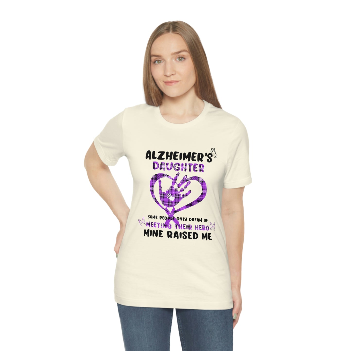 Alzheimer's Daughter Print Unisex Jersey Short Sleeve Tee
