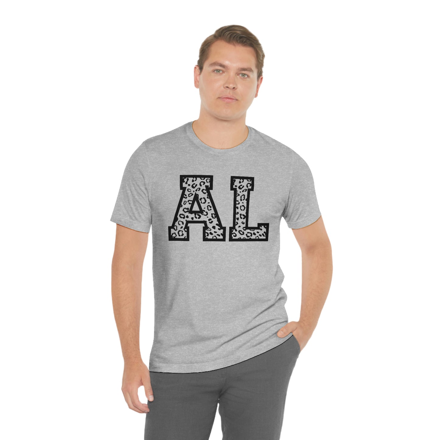 Alabama AL Leopard Unisex Jersey Short Sleeve T-shirt