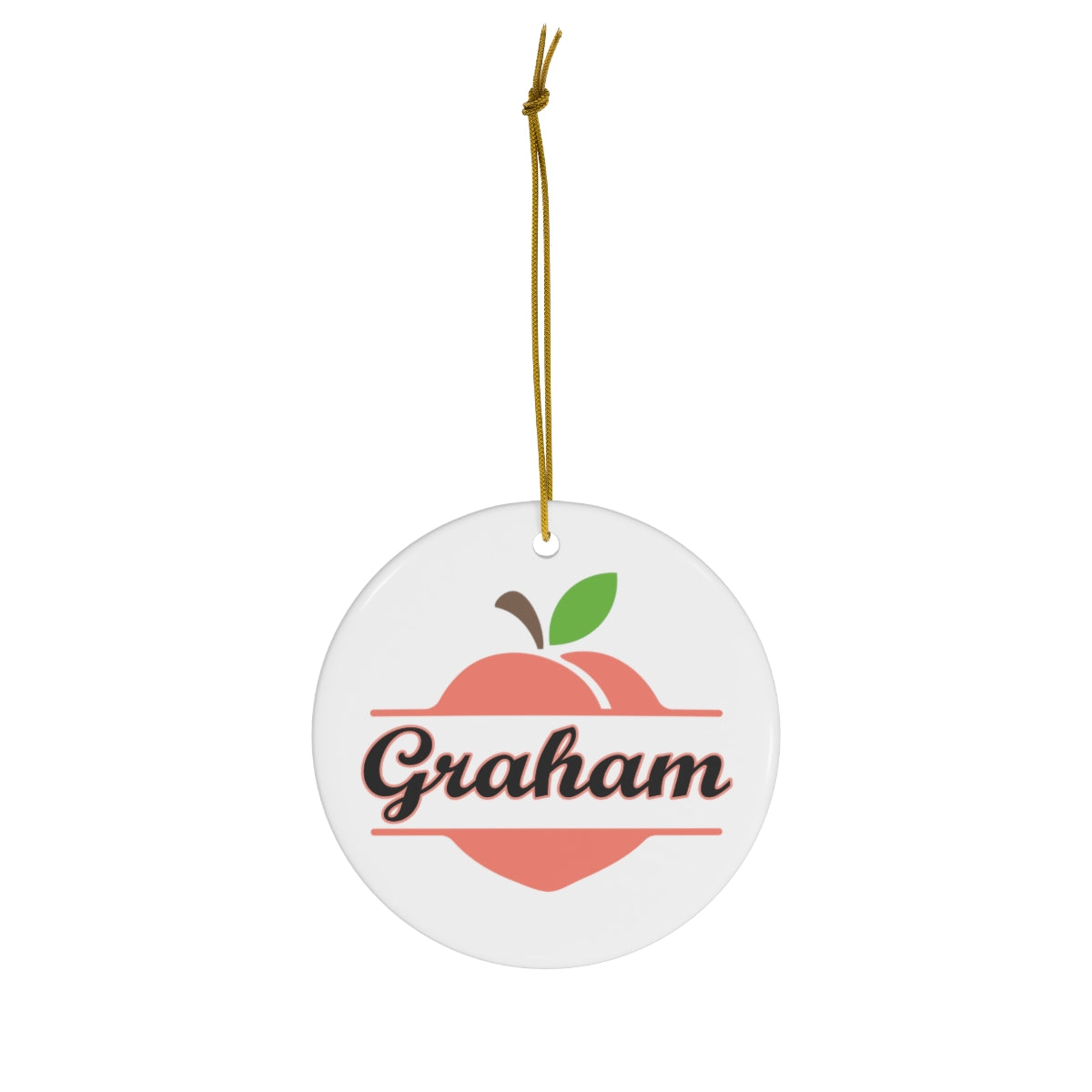 Graham Georgia Ceramic Ornament, 1-Pack