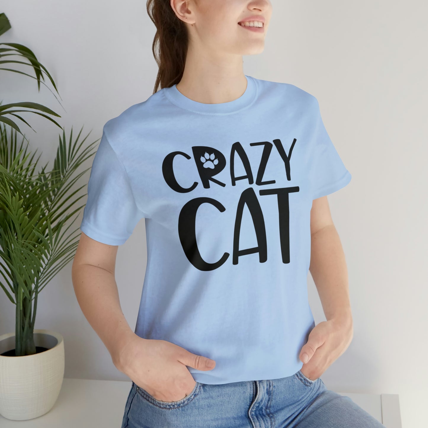 Crazy Cat Short Sleeve T-shirt