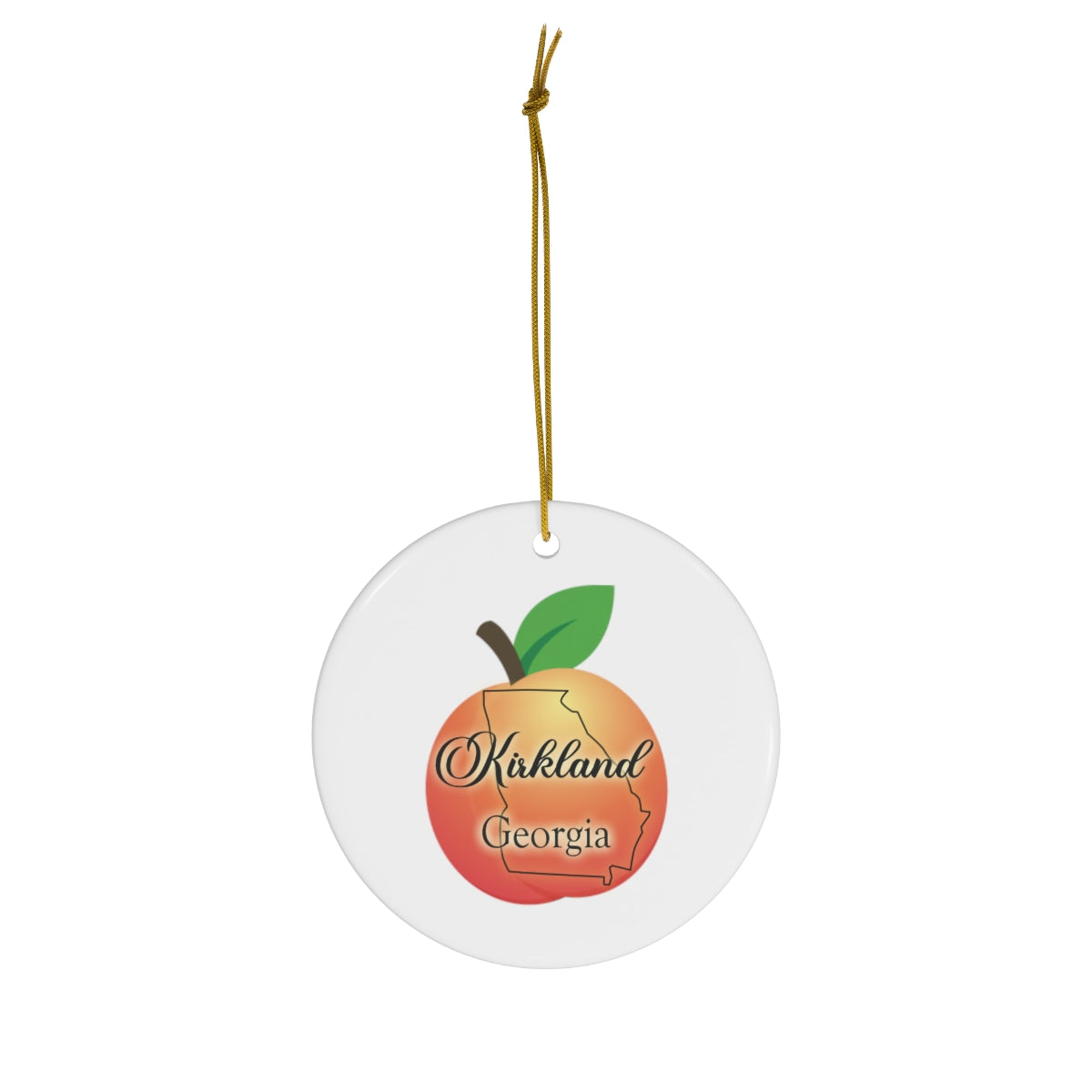 Kirkland Georgia Ceramic Ornament, 1-Pack