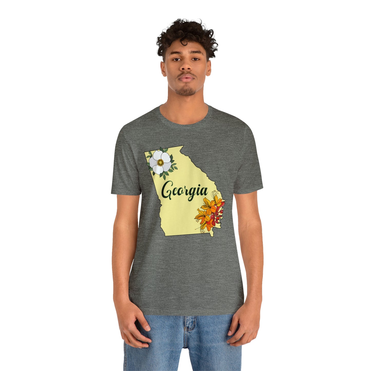 Georgia State Flower Short Sleeve T-shirt