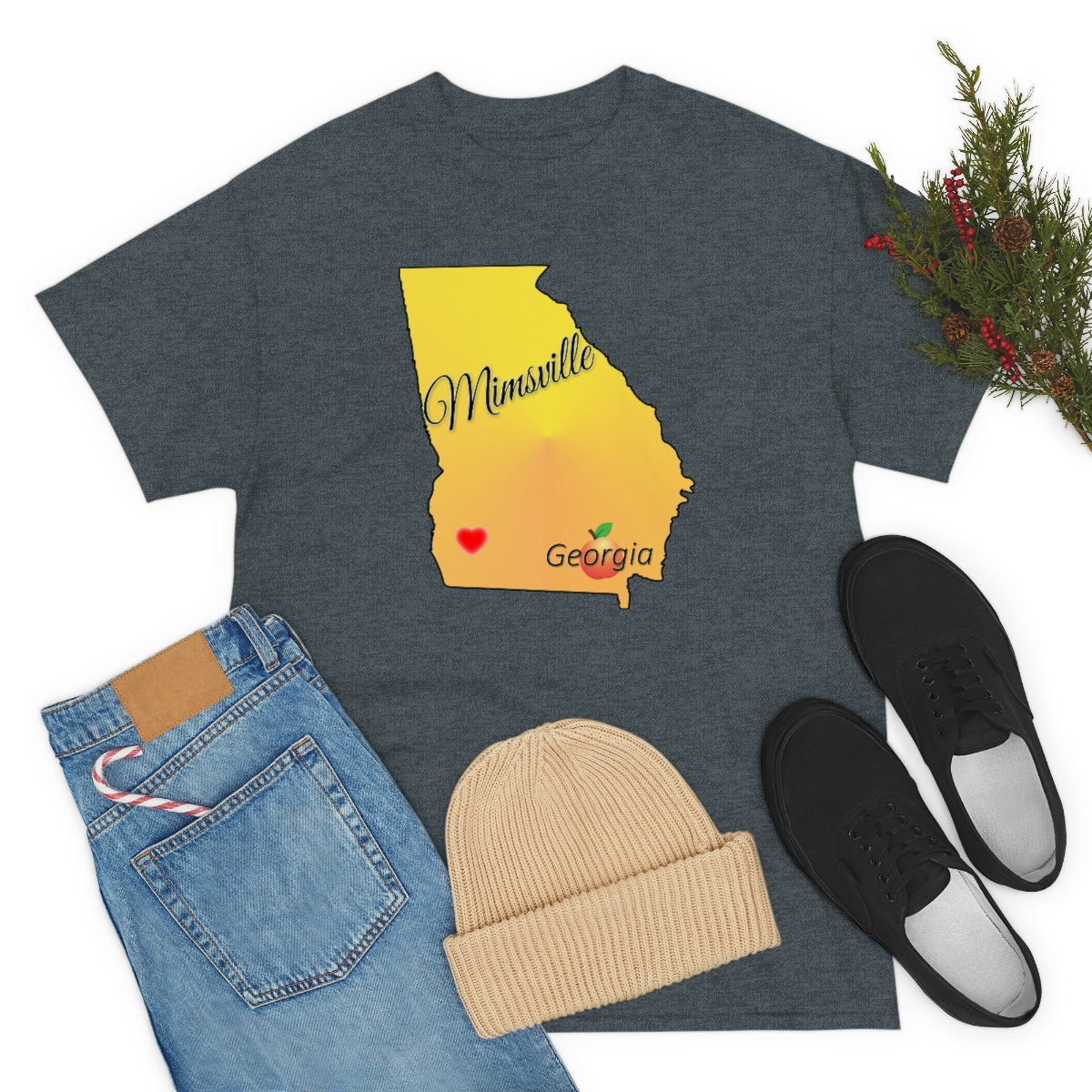 Mimsville Georgia Unisex Heavy Cotton Tee