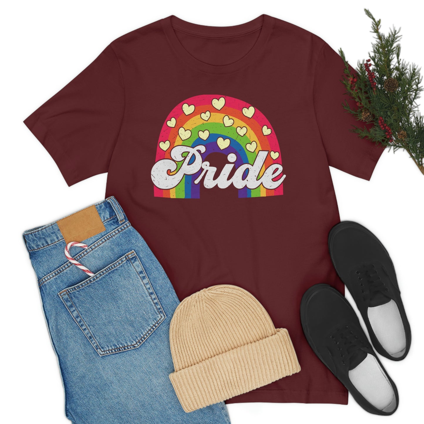 Pride Rainbow LGBTQIA Unisex Jersey Short Sleeve Tee